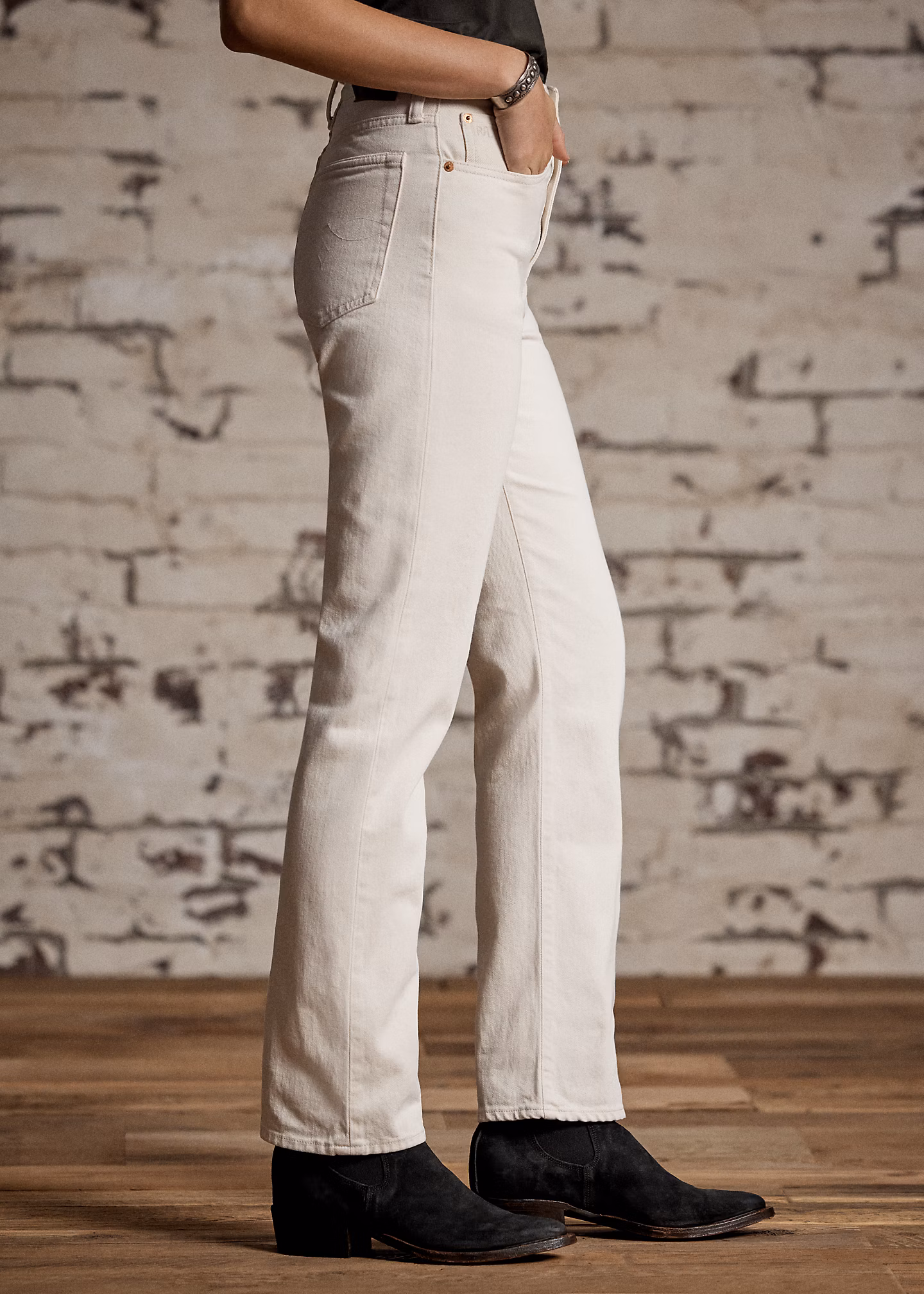 Straight-Fit Jeans aus Natur-Denim - RALPH LAUREN OUTLET