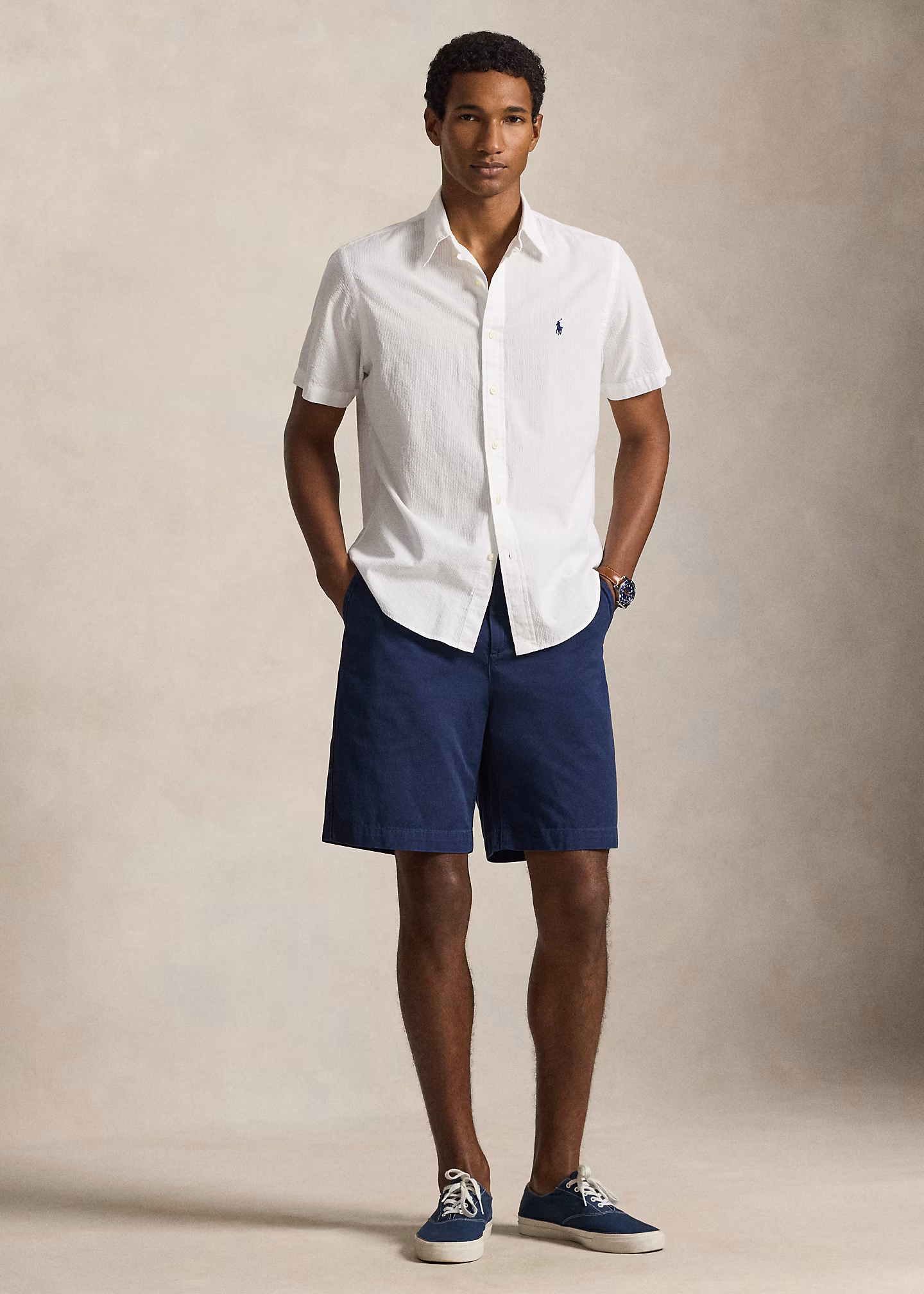 Custom-Fit Seersucker-Hemd - RALPH LAUREN OUTLET