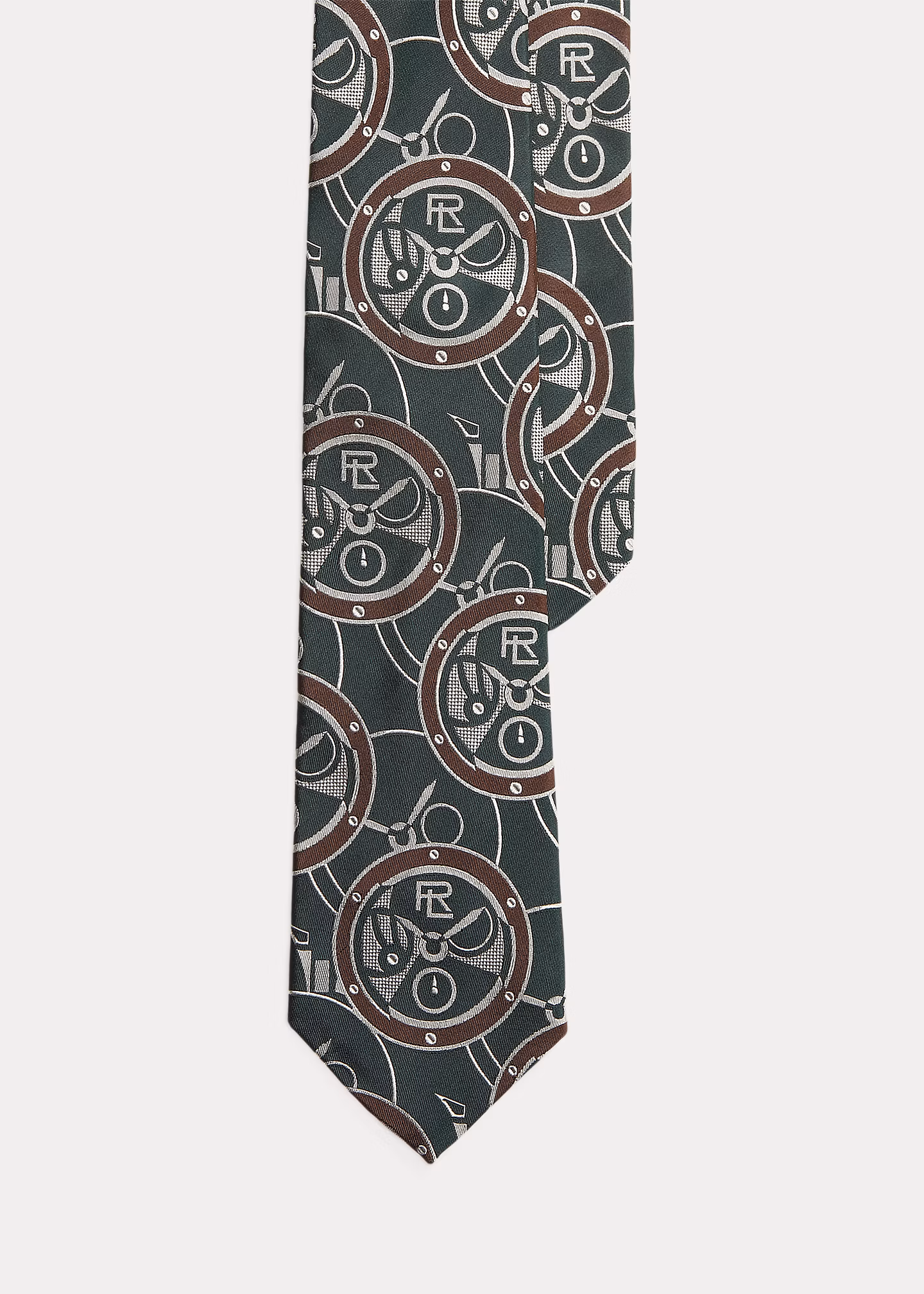 Seidenkrawatte mit Zifferblattmotiv - RALPH LAUREN OUTLET