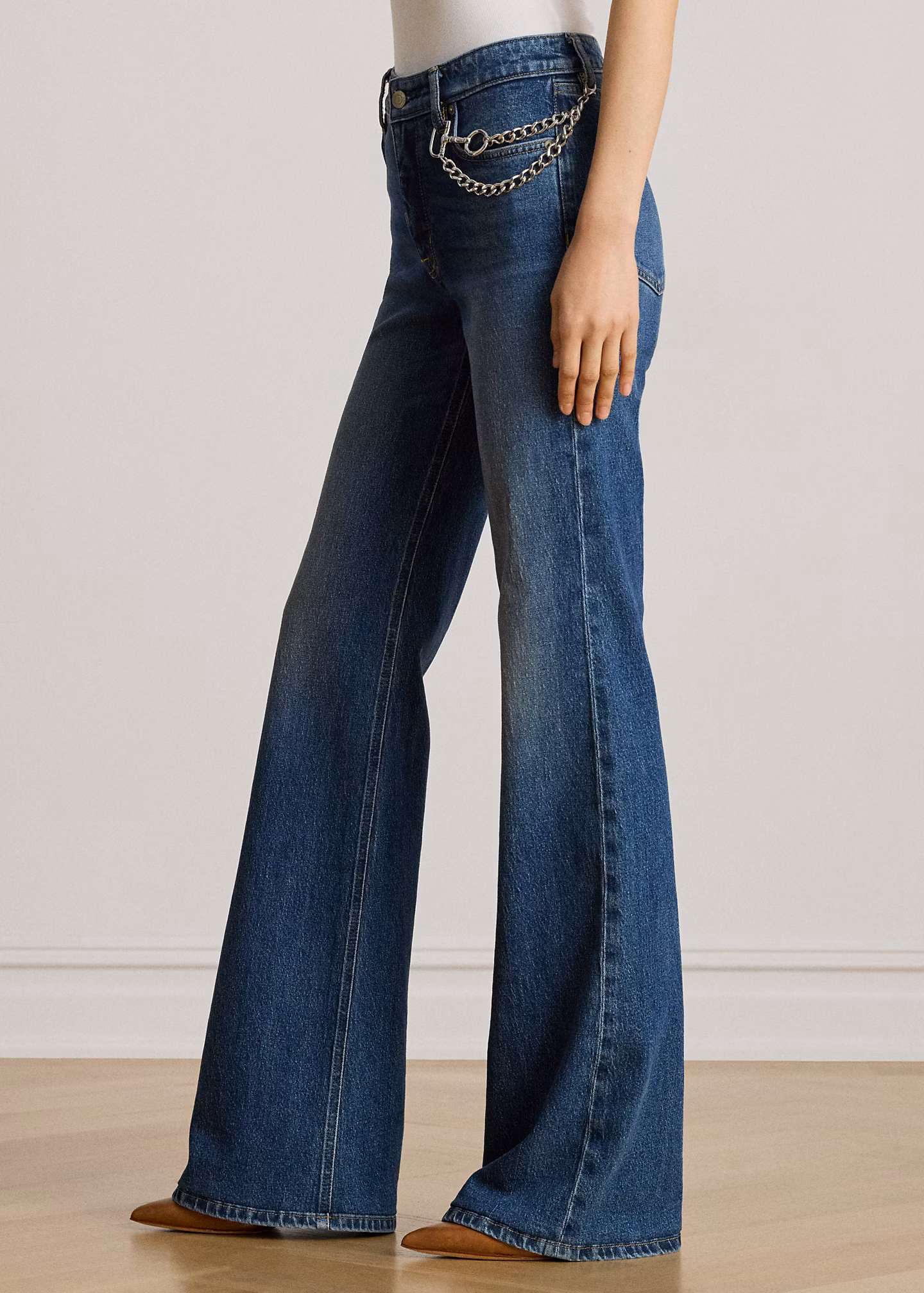 Ausgestellte Jeans mit Kettendetail - RALPH LAUREN OUTLET