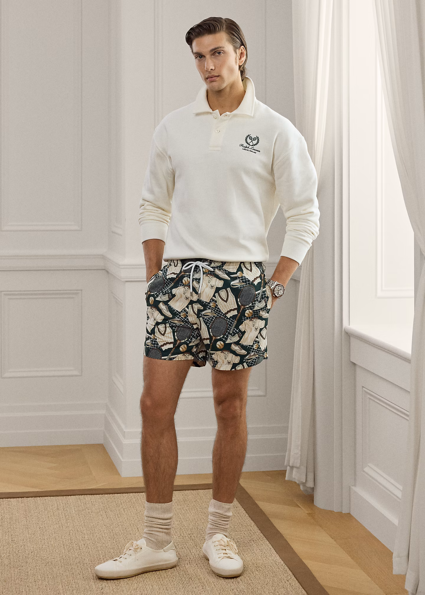 Baumwoll-Kaschmir-Sweatshirt mit Wappen - RALPH LAUREN OUTLET