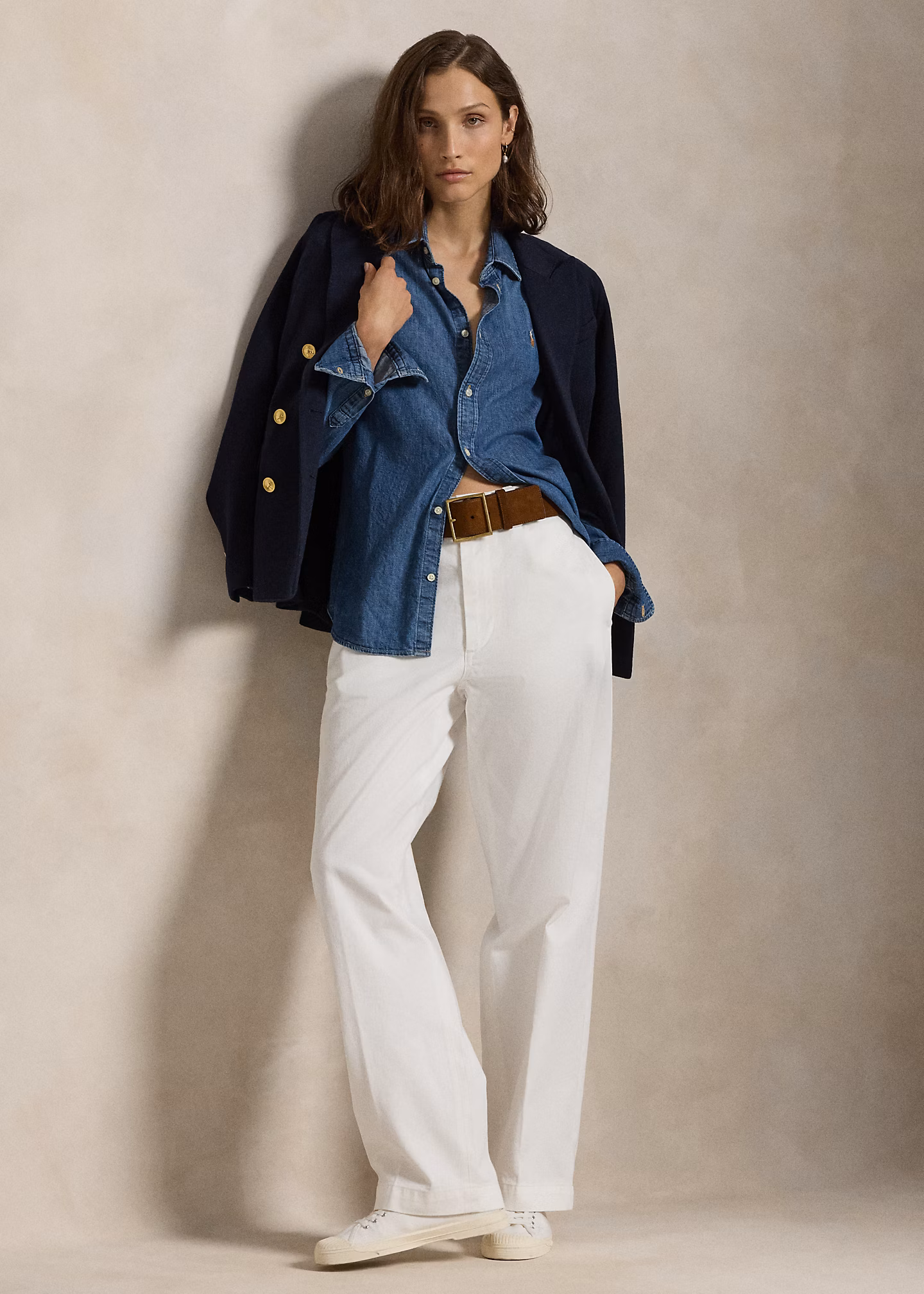 Baumwollchino-Hose mit geradem Bein - RALPH LAUREN OUTLET