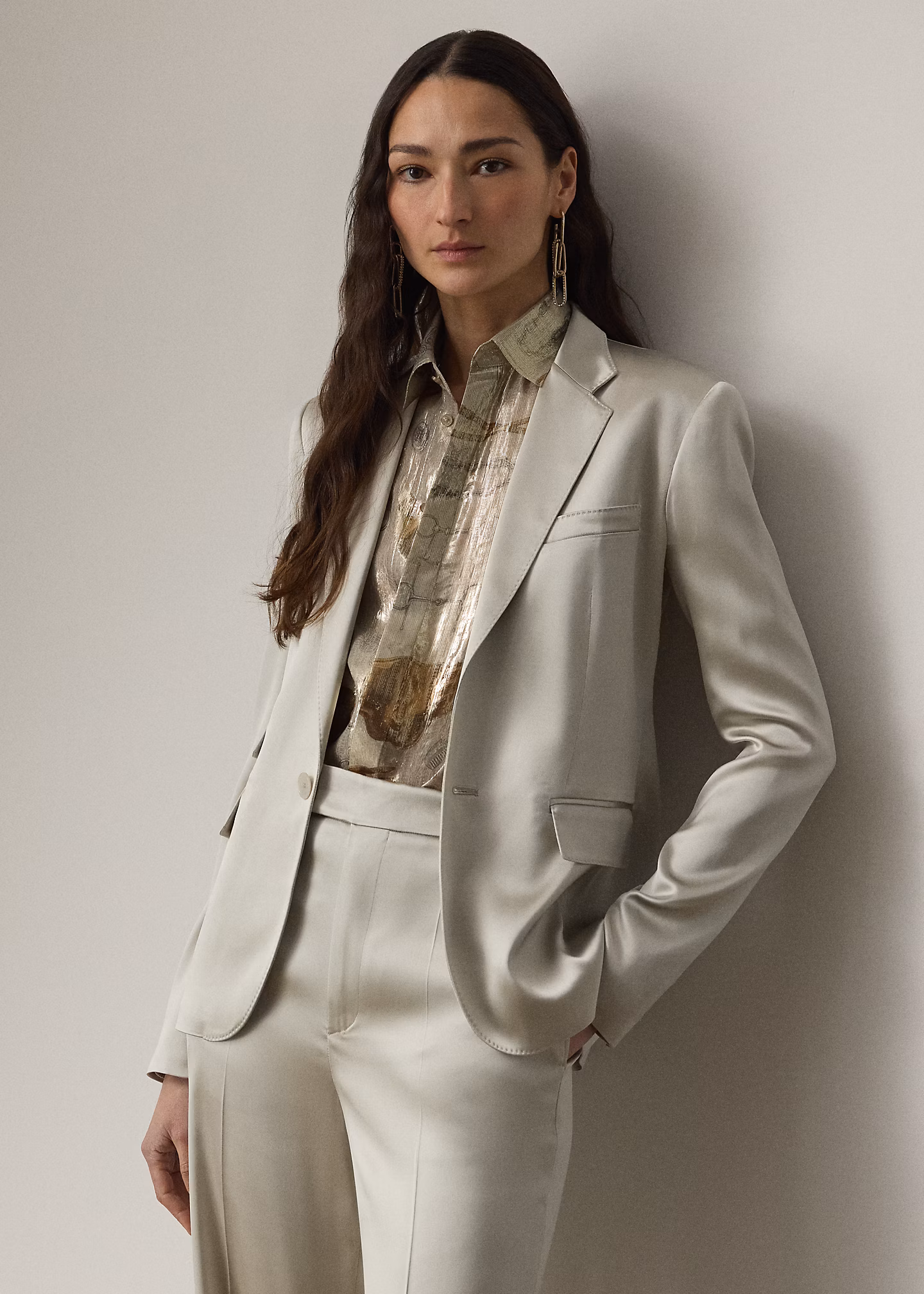 Jacke Parker aus Stretchsatin - RALPH LAUREN OUTLET