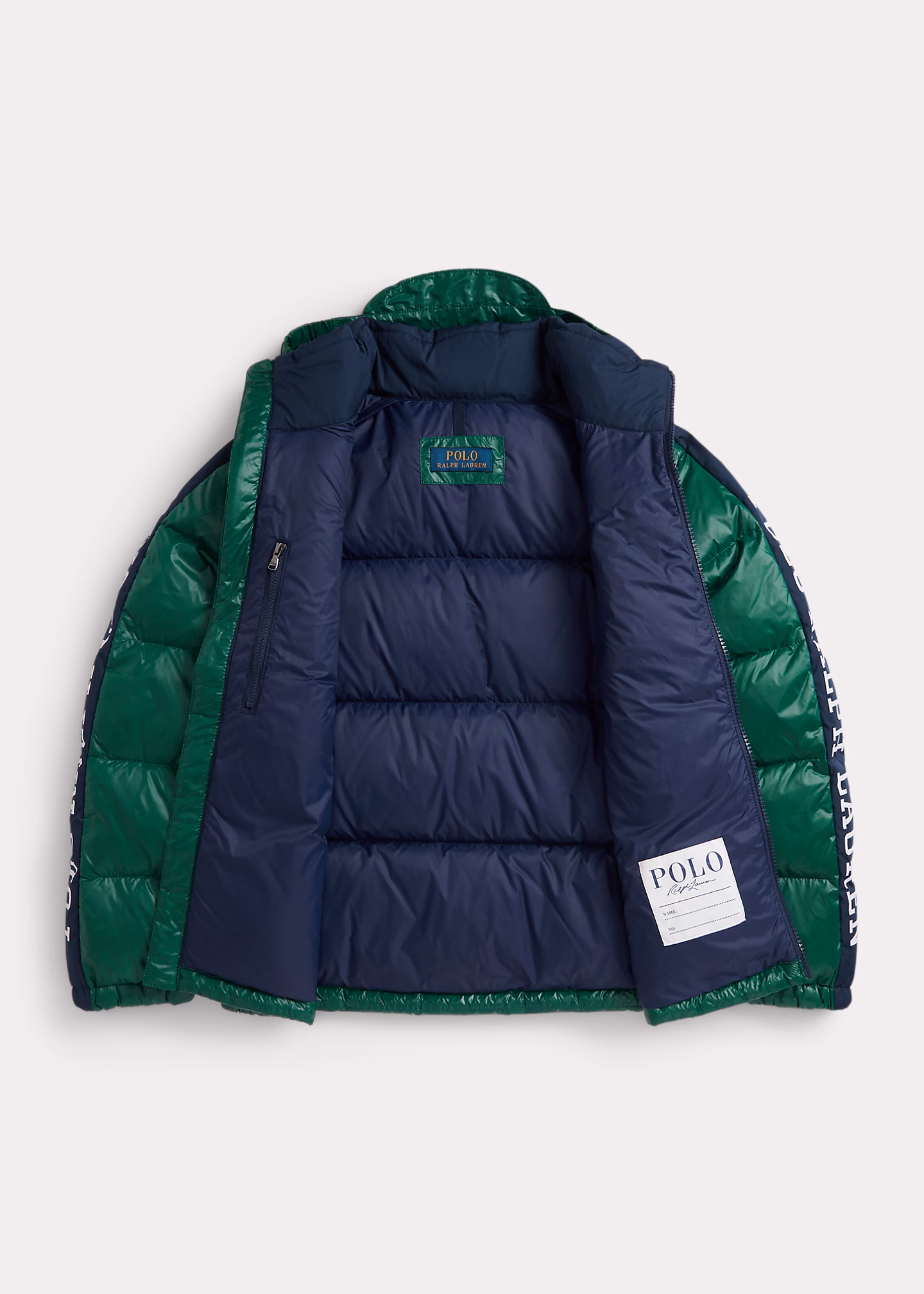 Daunenjacke mit Kapuze und Logo - RALPH LAUREN OUTLET