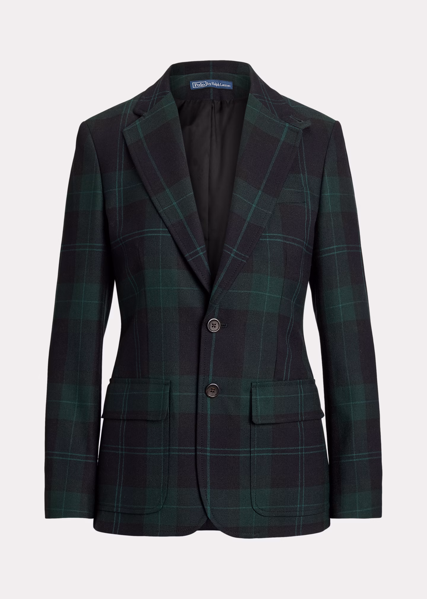 Einreihiger Wollblazer mit Karomuster - RALPH LAUREN OUTLET