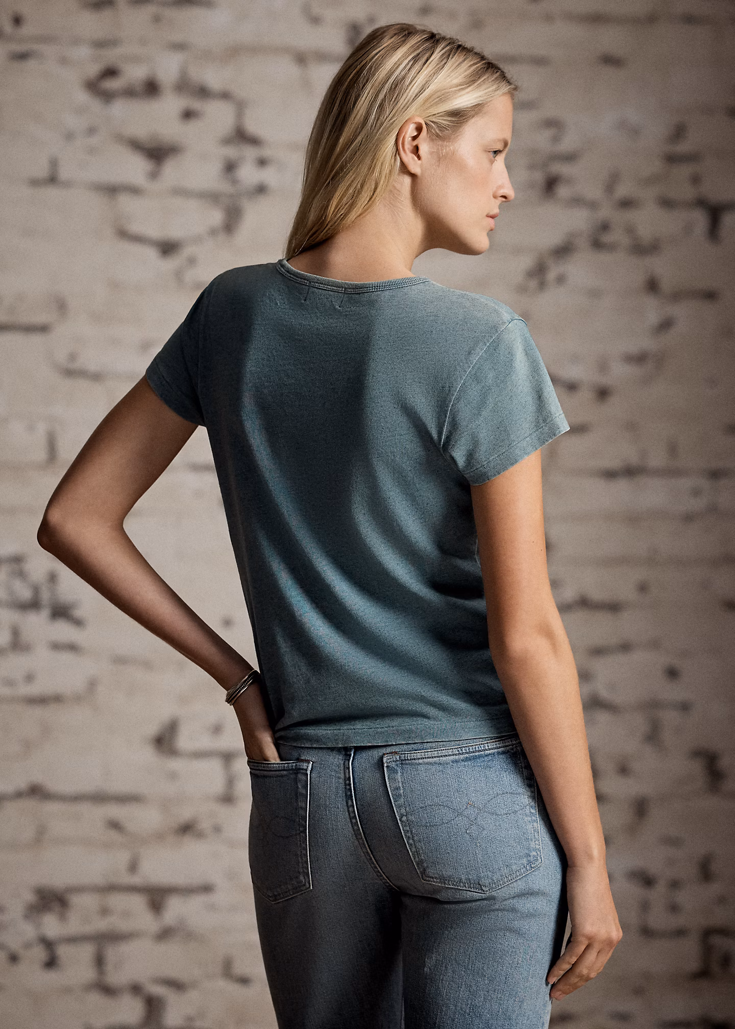 T-Shirt aus Baumwolle und Leinen - RALPH LAUREN OUTLET