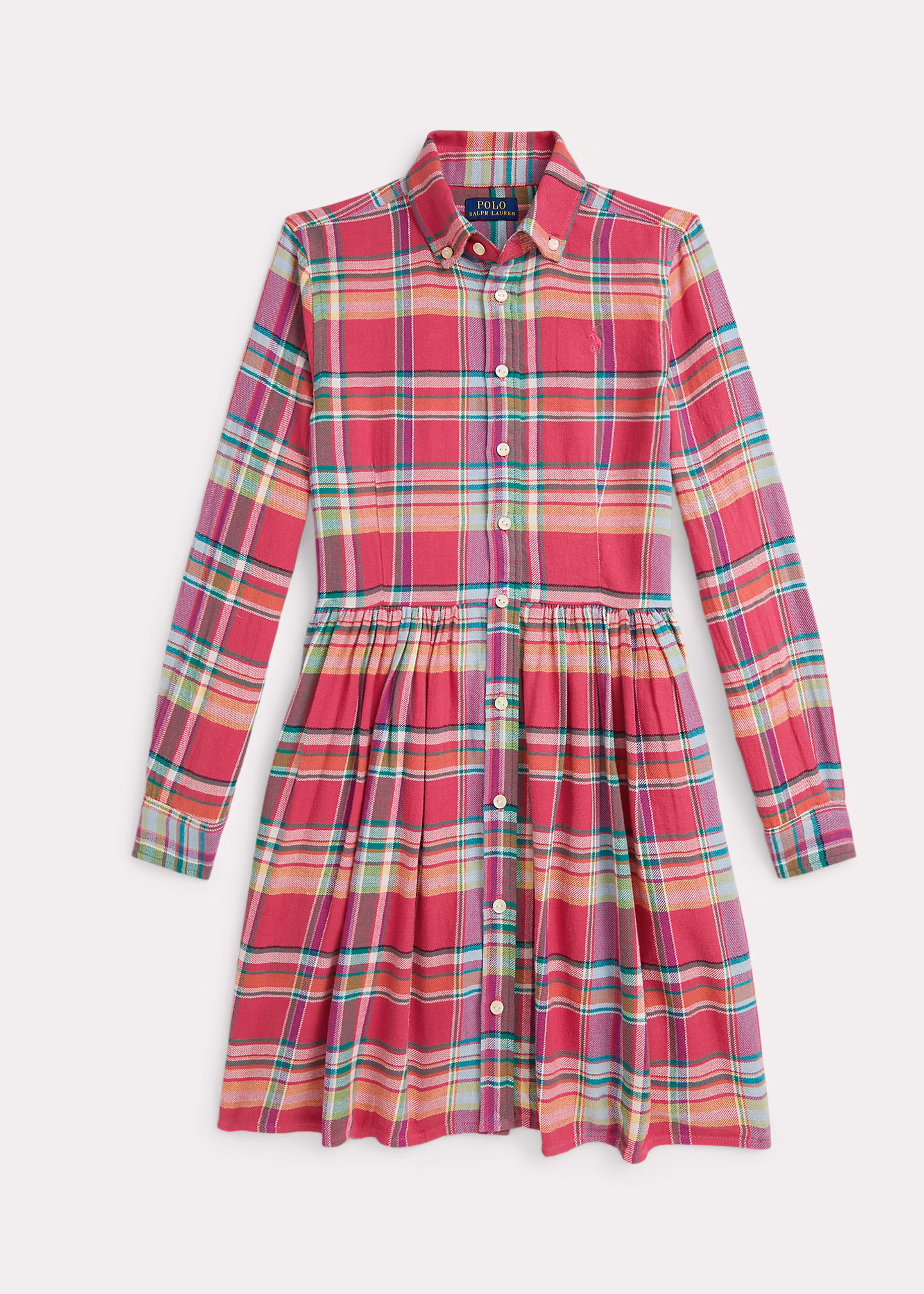 Baumwollhemdkleid mit Madraskaro - RALPH LAUREN OUTLET