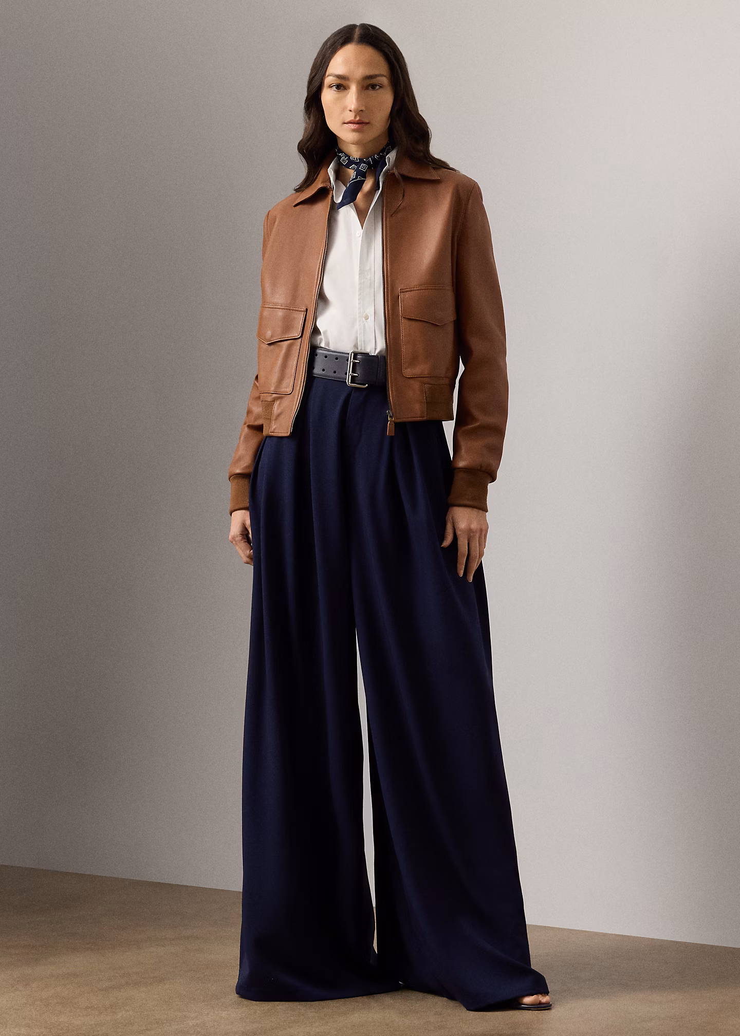 Bundfaltenhose Greer aus Wollgabardine - RALPH LAUREN OUTLET