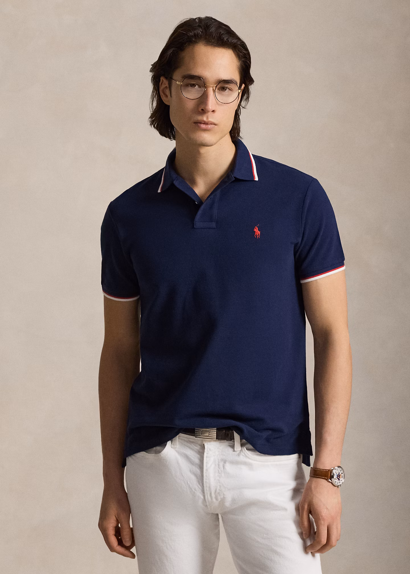 Custom-Slim-Fit Piqué-Poloshirt - RALPH LAUREN OUTLET