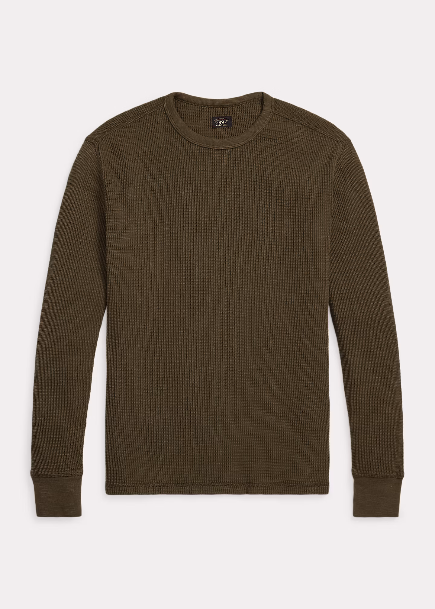 Rundhalspullover aus Waffelpiqué - RALPH LAUREN OUTLET