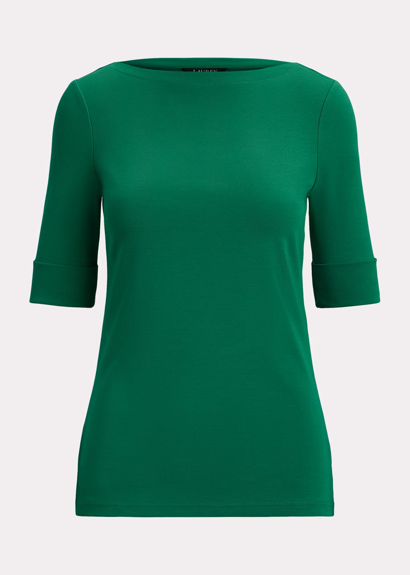 T-Shirt mit U-Boot-Ausschnitt - RALPH LAUREN OUTLET