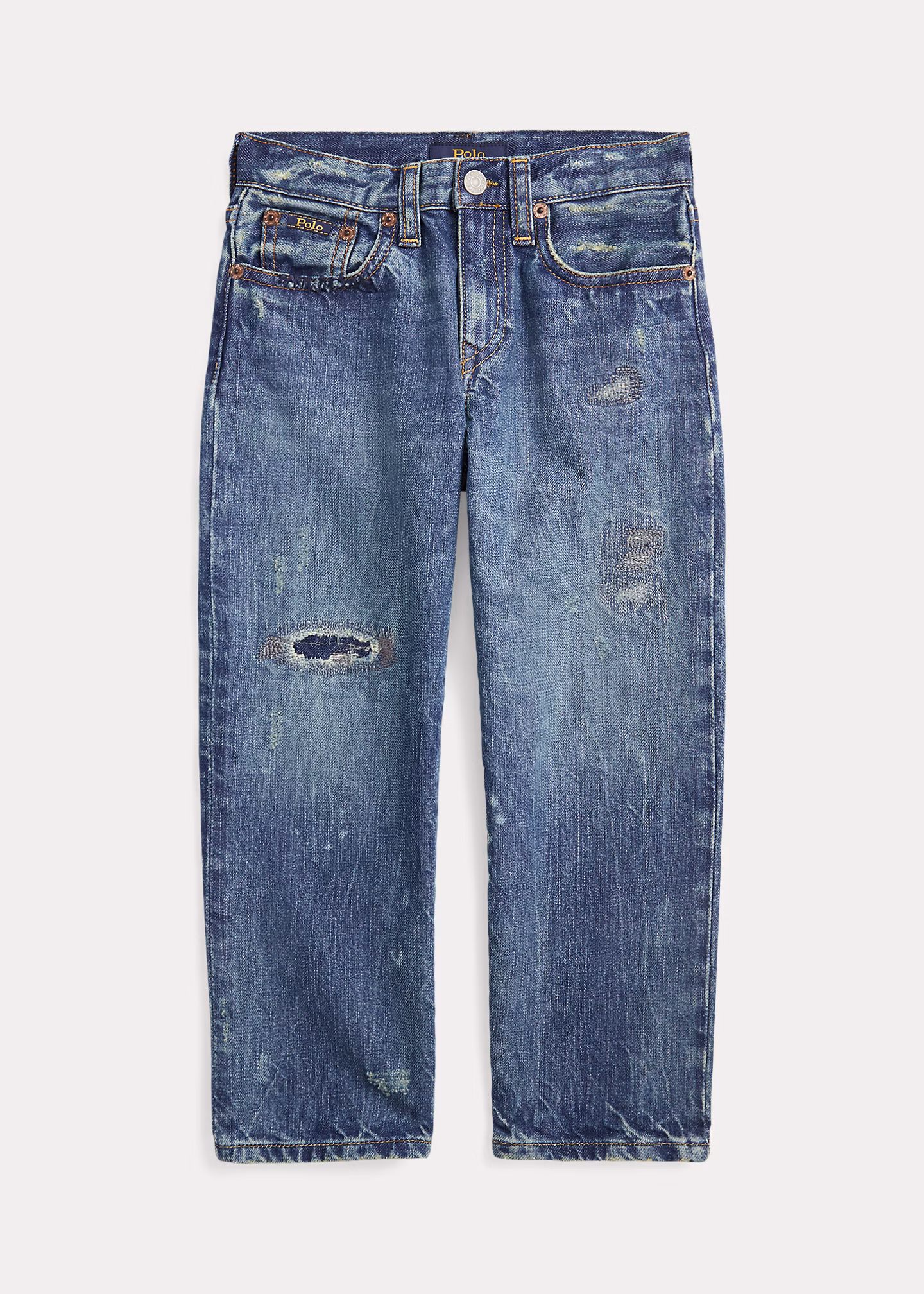 Lynwood-Relaxed-Fit Jeans in Used-Optik - RALPH LAUREN OUTLET