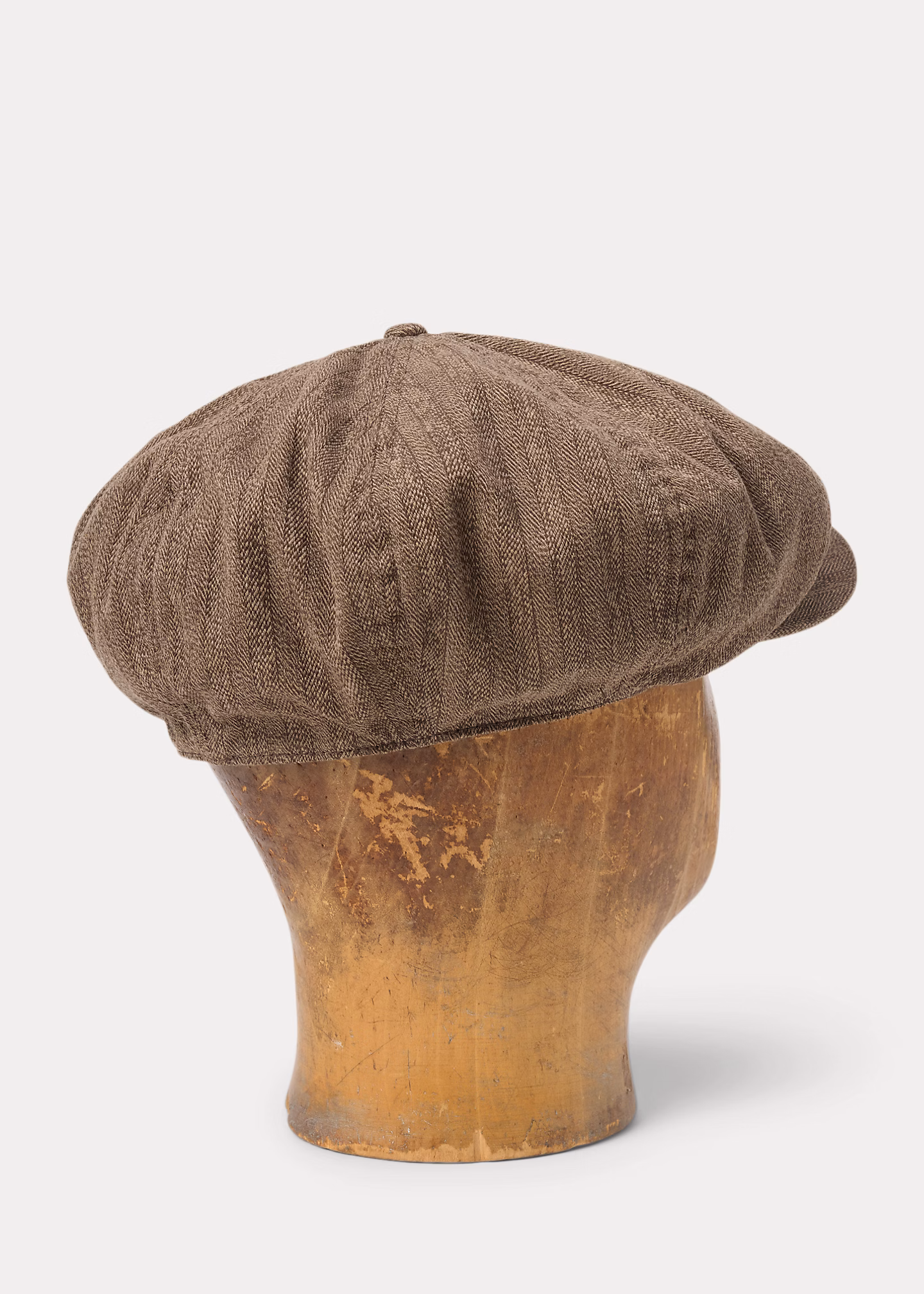 Gestreifte Zeitungsjungenkappe aus Twill - RALPH LAUREN OUTLET