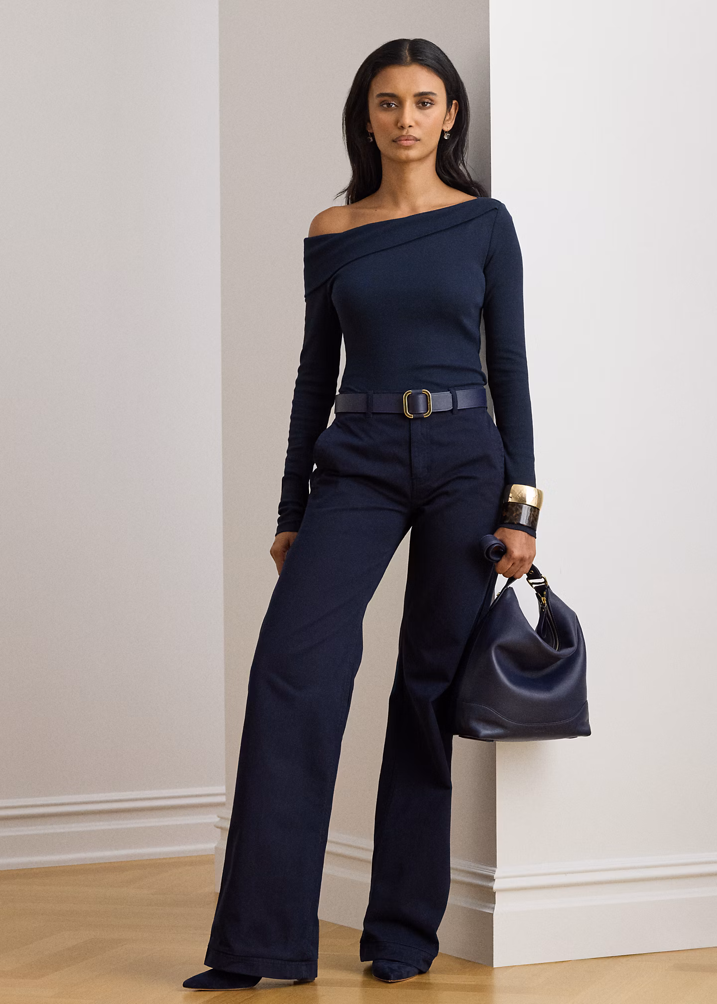 Asymmetrisches schulterfreies Top - RALPH LAUREN OUTLET