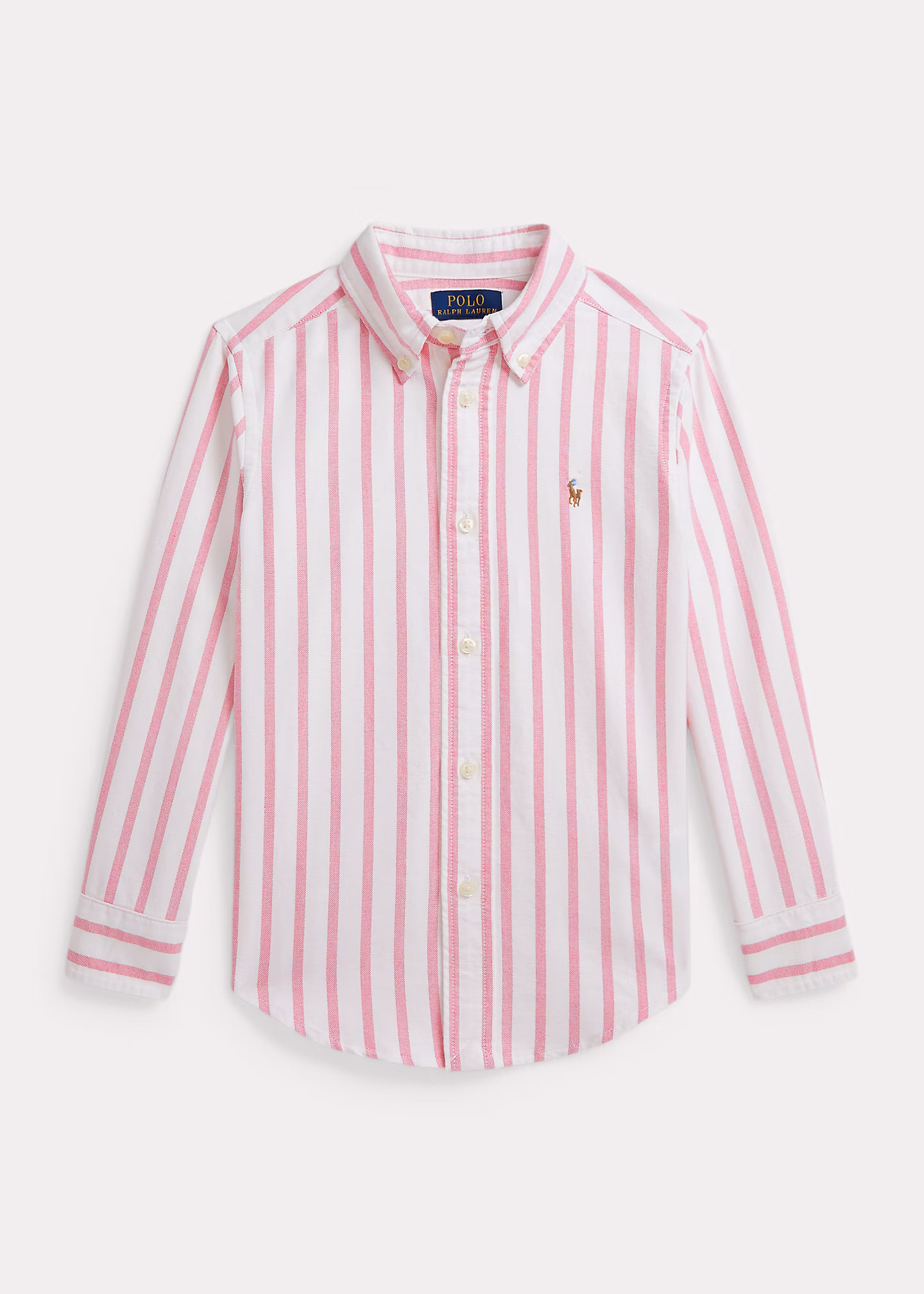 Gestreiftes Hemd aus Baumwolloxford - RALPH LAUREN OUTLET