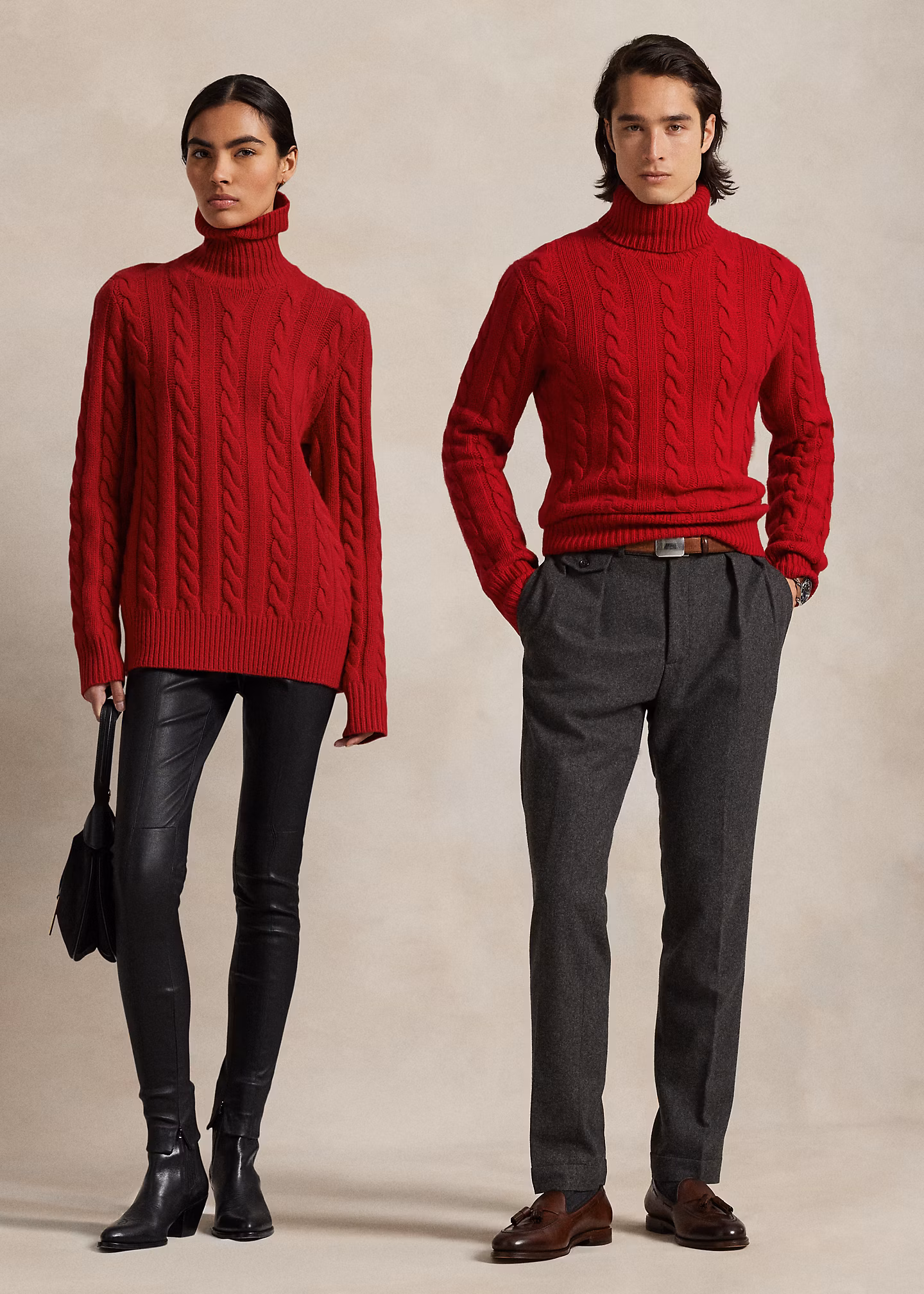 Woll-Kaschmir-Pullover mit Zopfmuster - RALPH LAUREN OUTLET