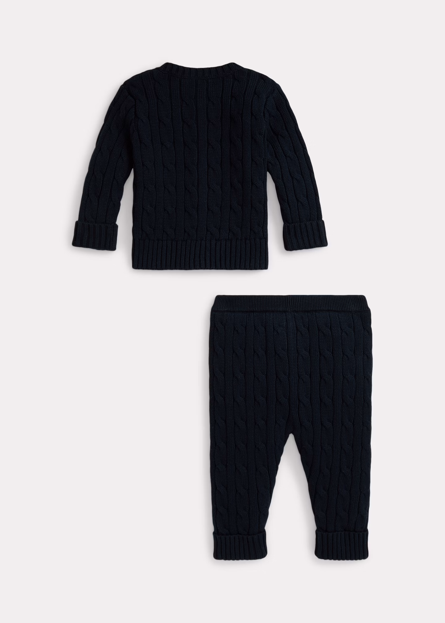 Strickjacke und Hose mit Zopfmuster - RALPH LAUREN OUTLET