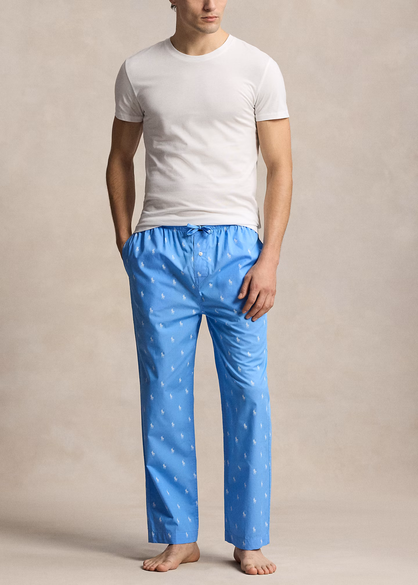 Pyjamahose mit charakteristischem Pony - RALPH LAUREN OUTLET