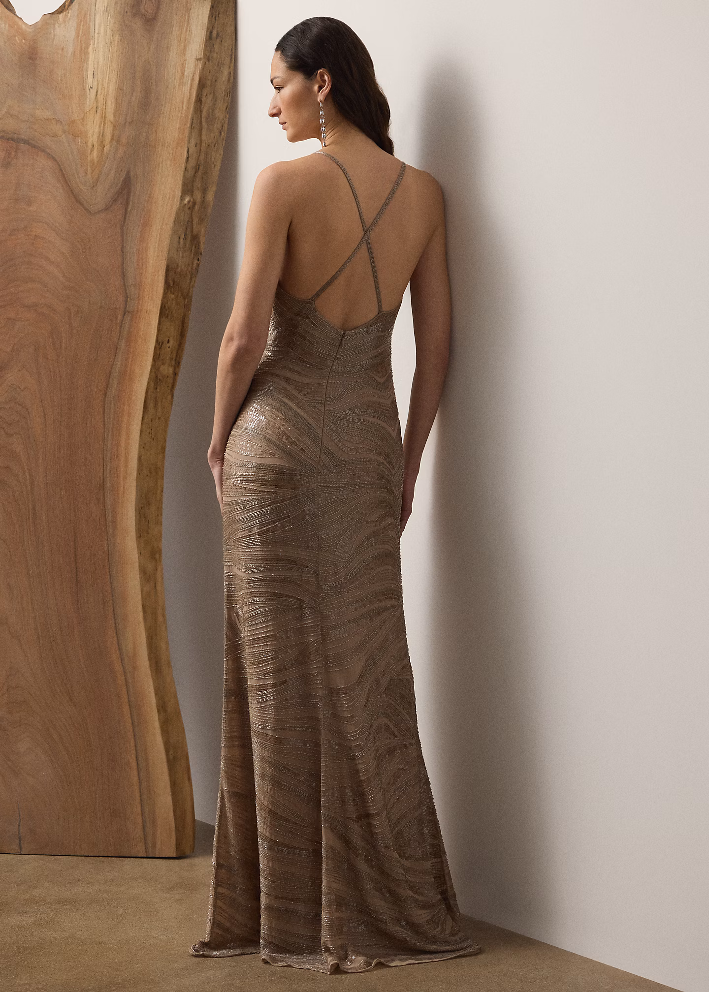 Abendkleid Damaris mit Verzierung - RALPH LAUREN OUTLET