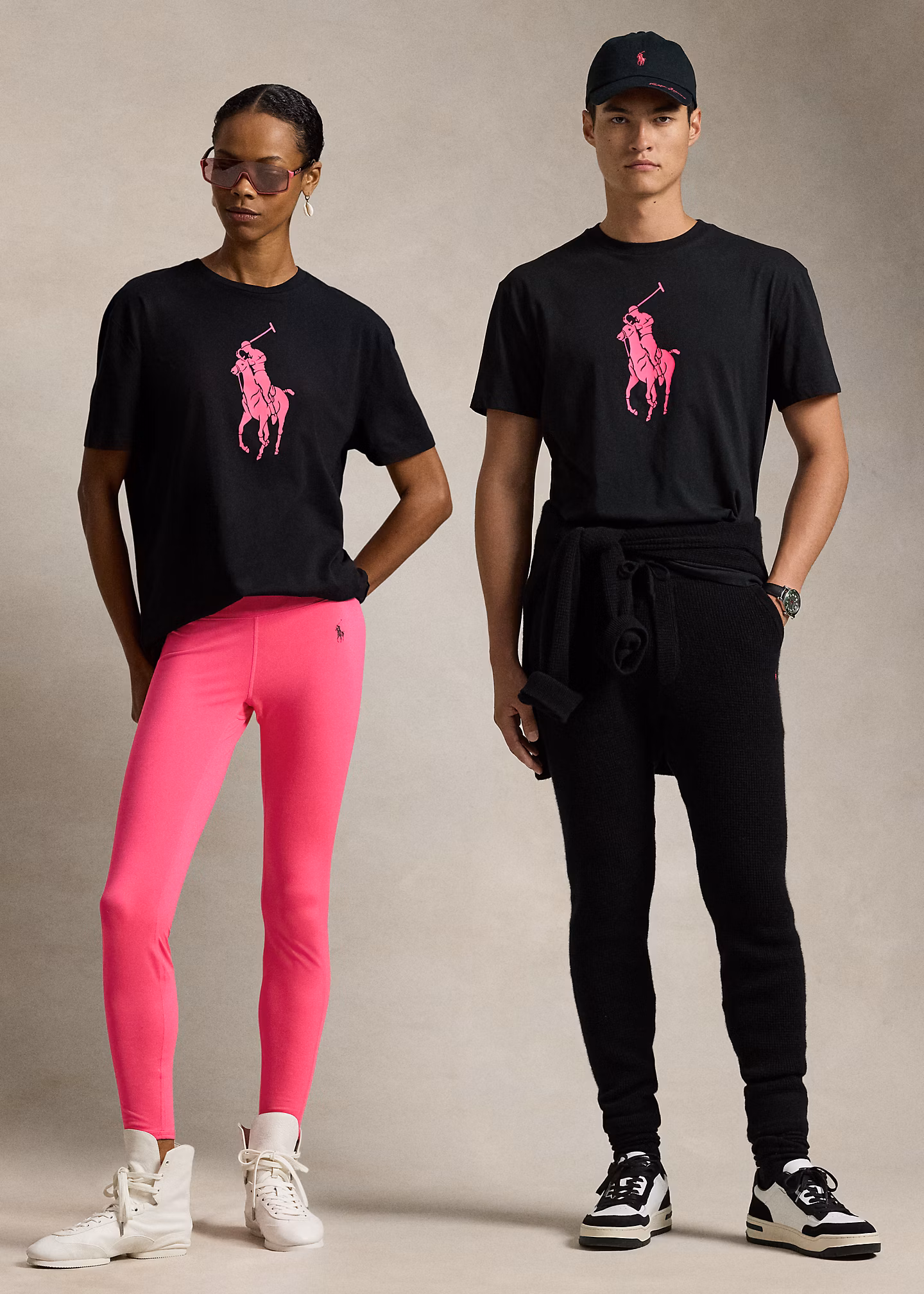 Classic-Fit T-Shirt mit Pink Pony - RALPH LAUREN OUTLET