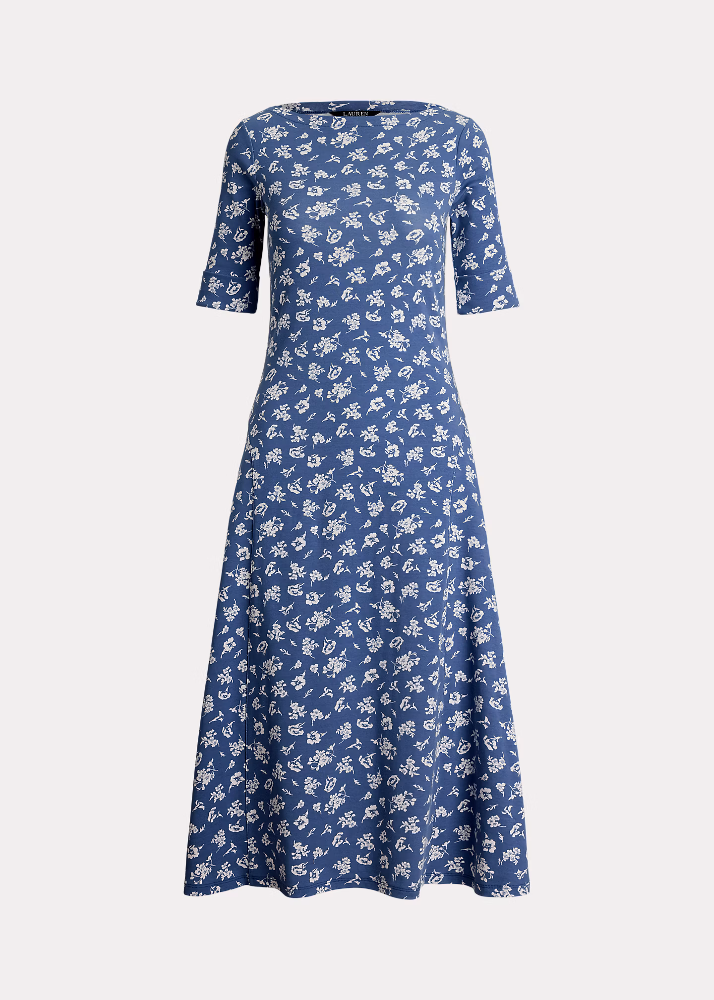 Geblümtes Midikleid aus Baumwollstretch - RALPH LAUREN OUTLET