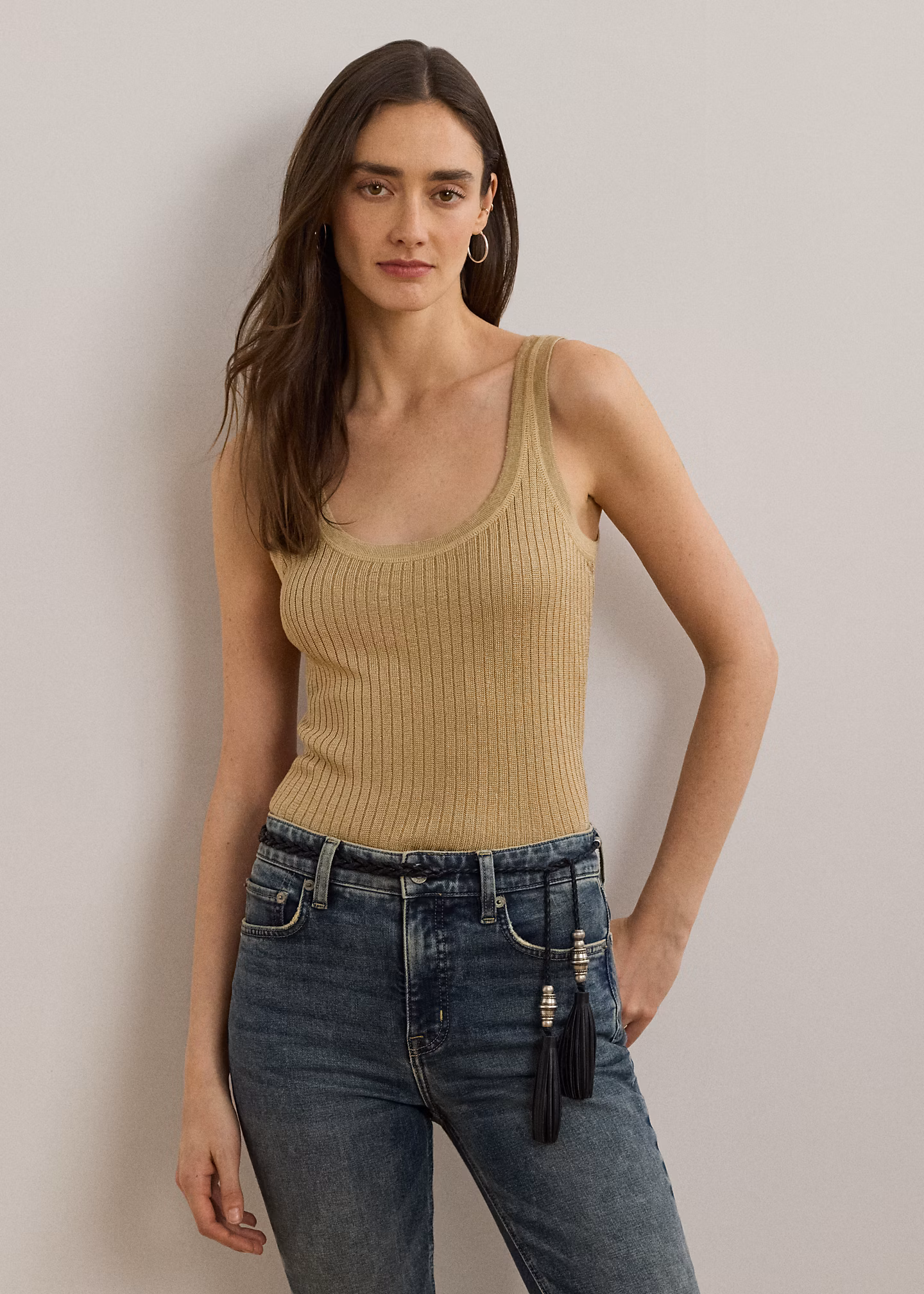 Ärmelloser Pullover aus Leinenmischung - RALPH LAUREN OUTLET