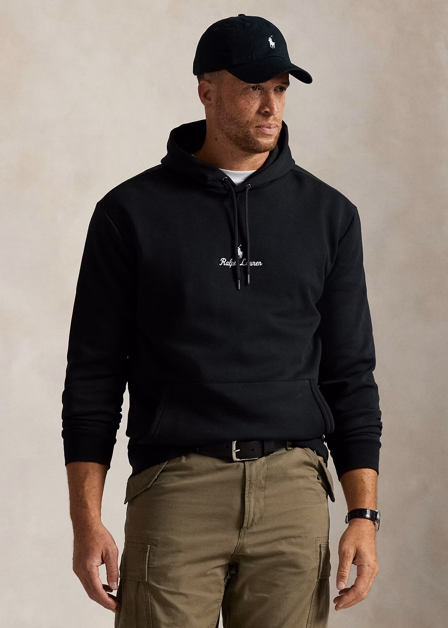 Doppellagiger Kapuzenpullover mit Logo - RALPH LAUREN OUTLET