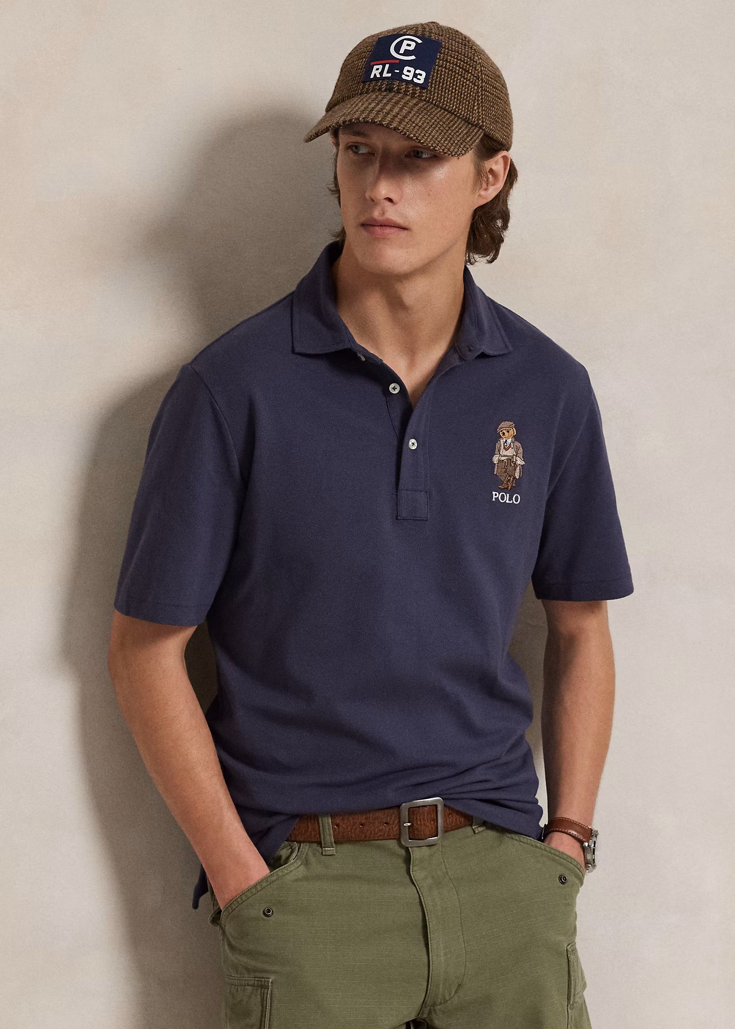 Custom-Slim-Fit Poloshirt mit Polo Bear - RALPH LAUREN OUTLET