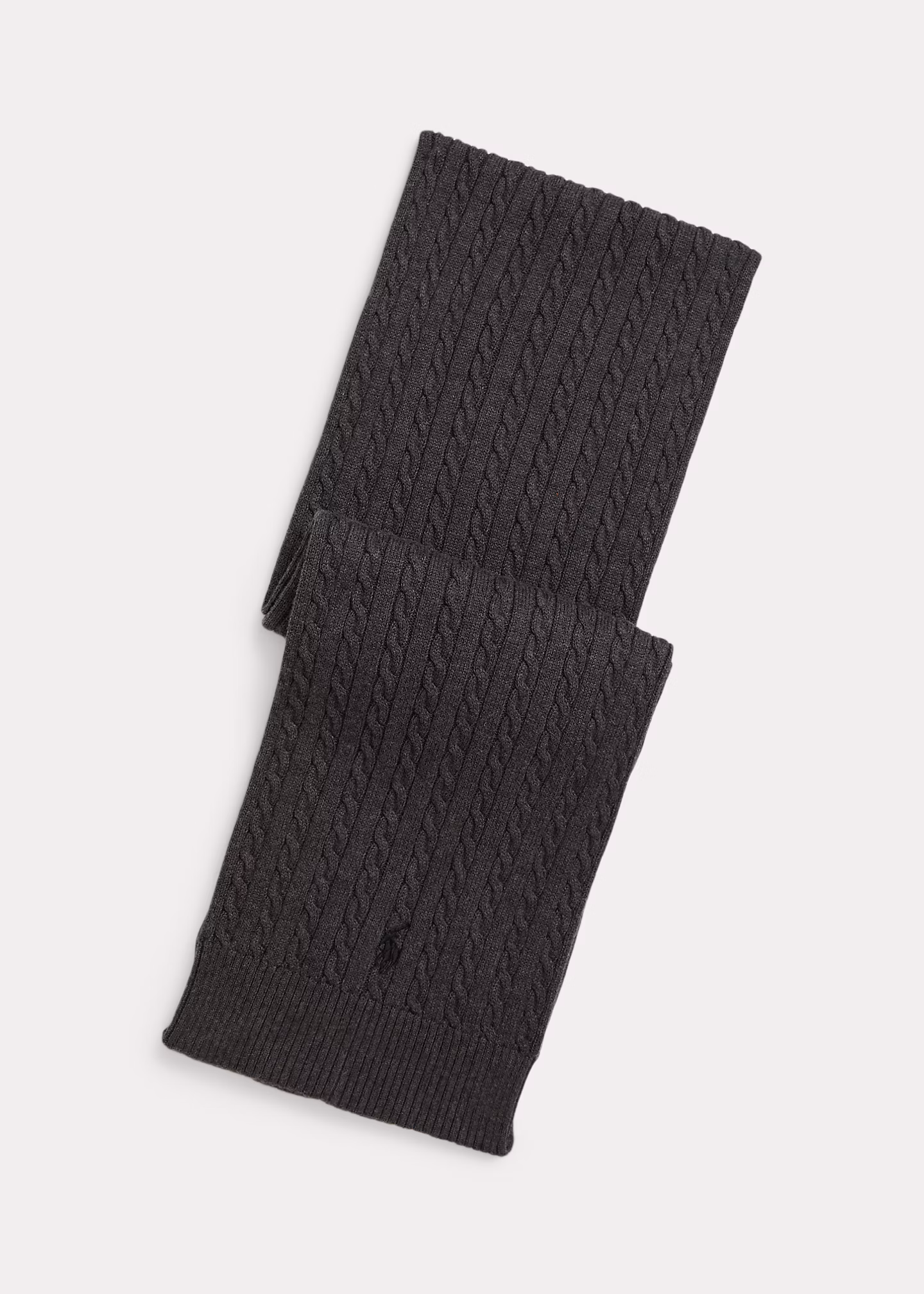 Baumwollschal mit Mini-Zopfmuster - RALPH LAUREN OUTLET