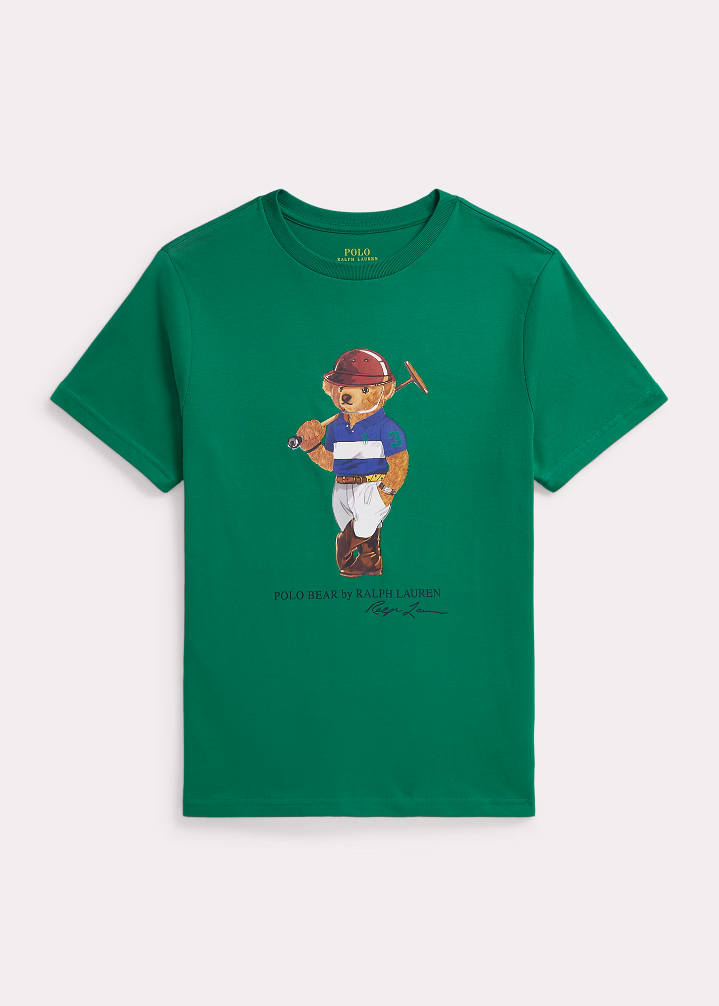 Baumwolljersey-T-Shirt mit Polo Bear - RALPH LAUREN OUTLET