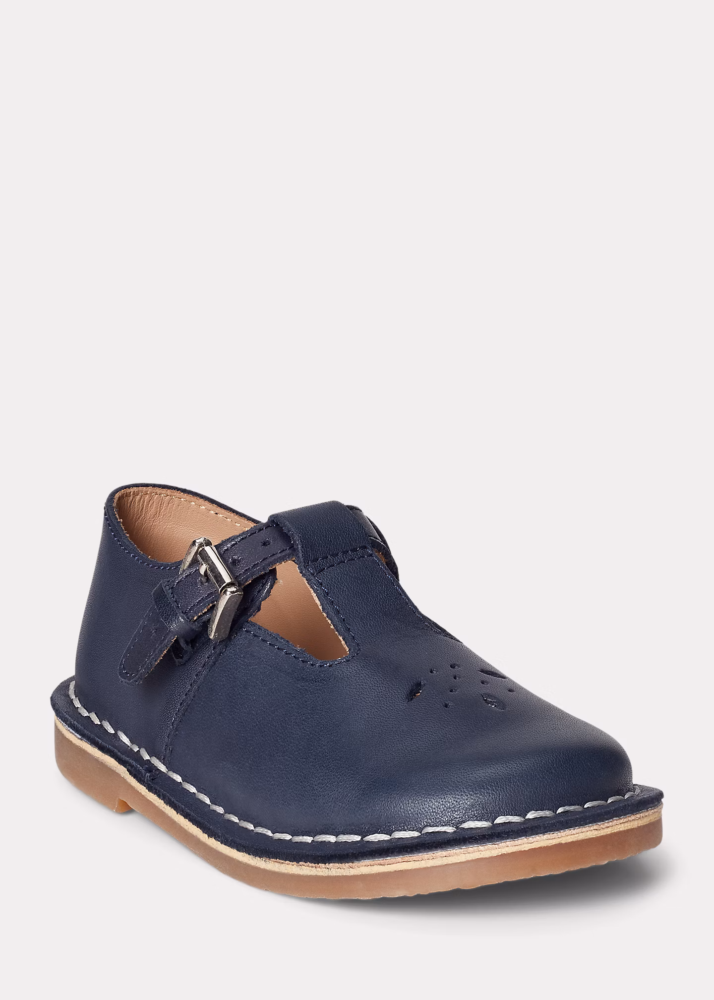 Lederschuh mit T-Riemen - RALPH LAUREN OUTLET