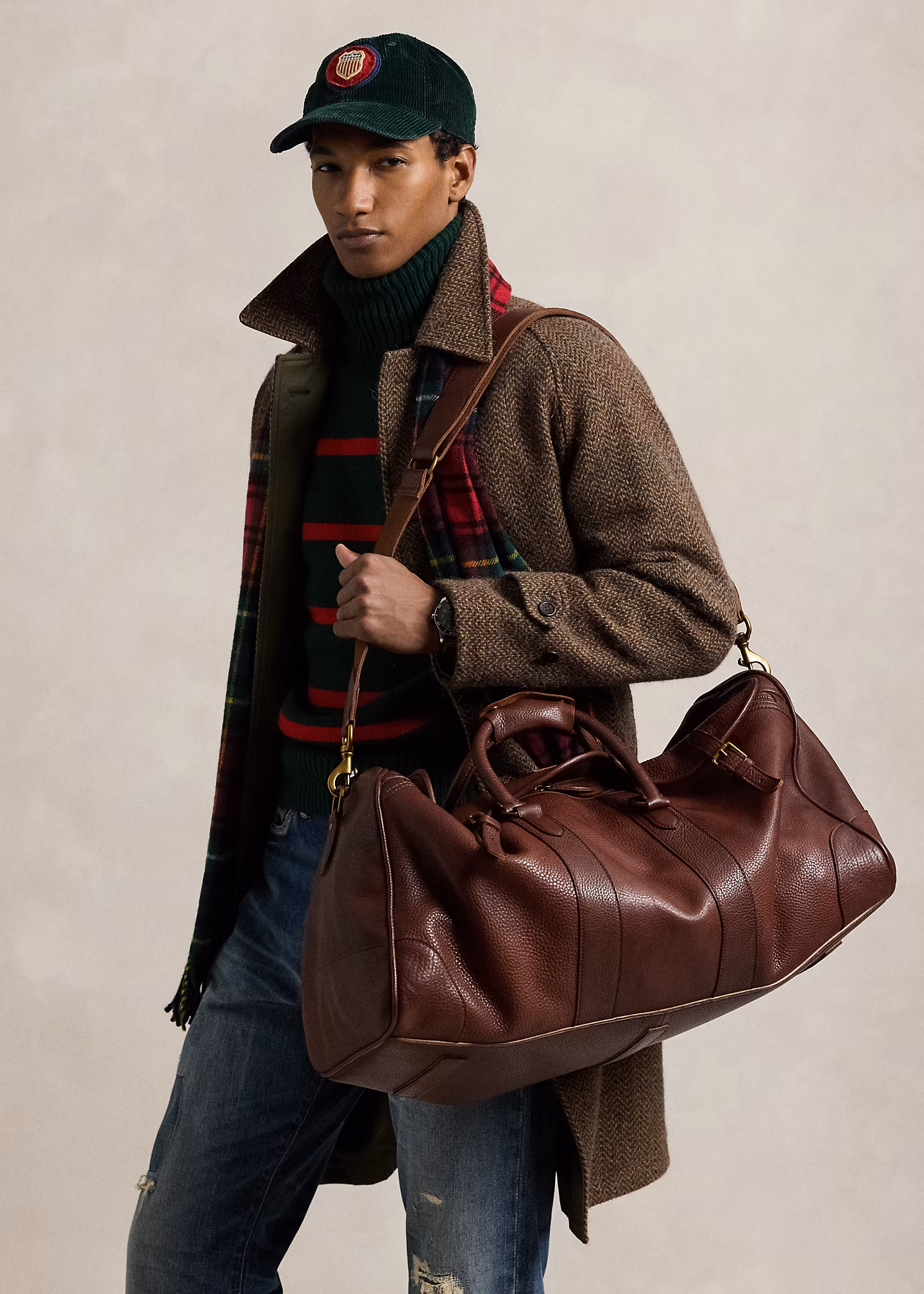 Traditionelle Lederreisetasche - RALPH LAUREN OUTLET