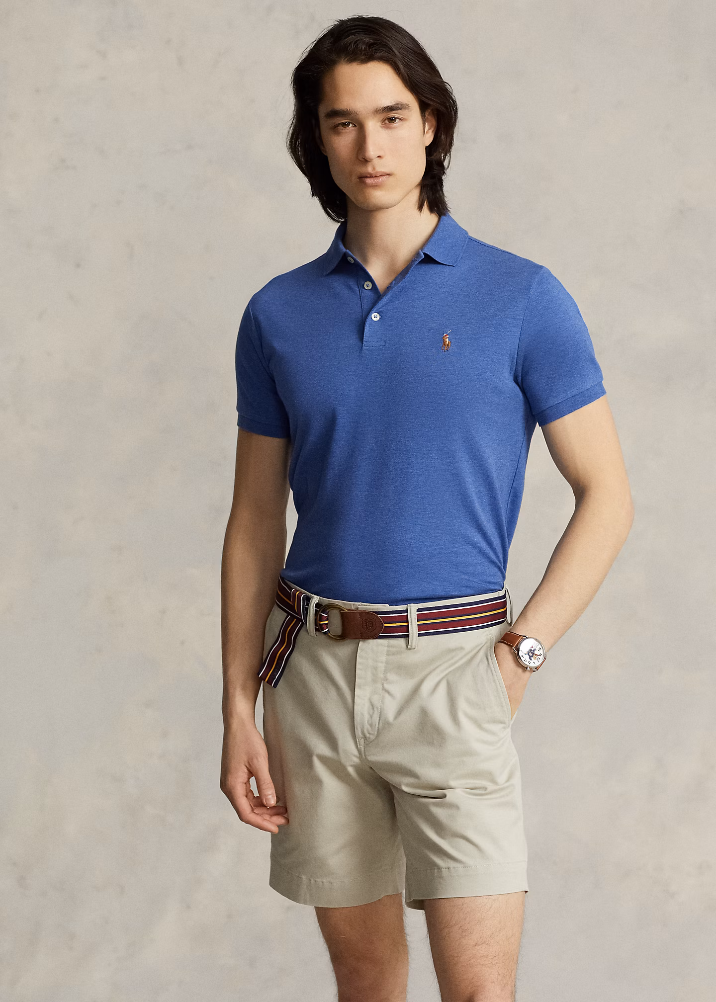 Custom-Slim-Fit Baumwoll-Poloshirt - RALPH LAUREN OUTLET