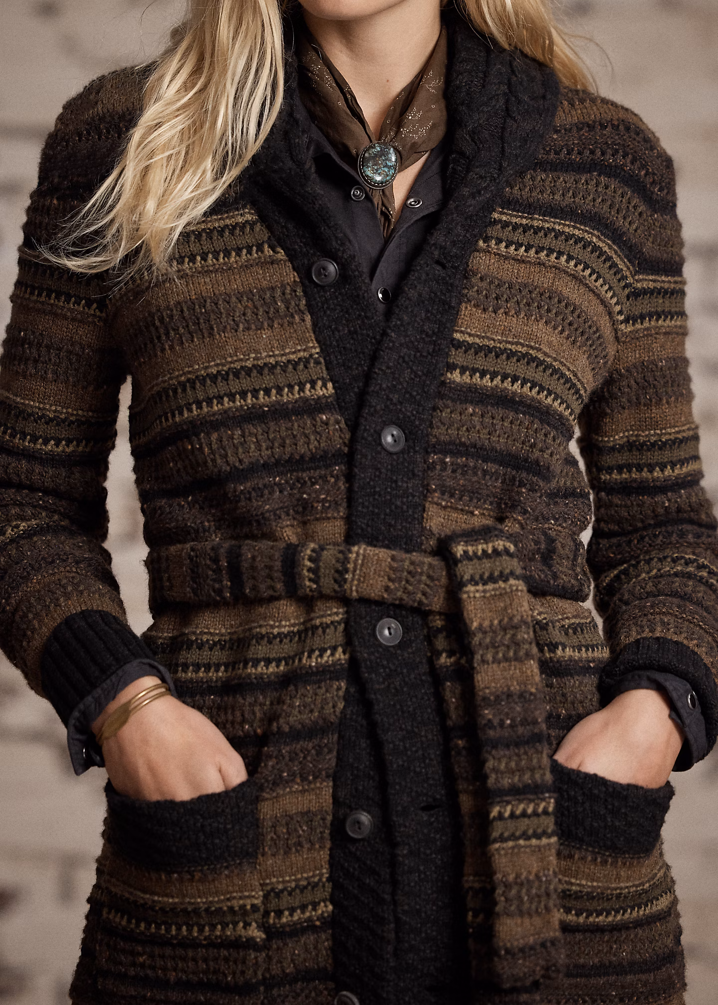 Strickjacke aus einer Wollmischung - RALPH LAUREN OUTLET