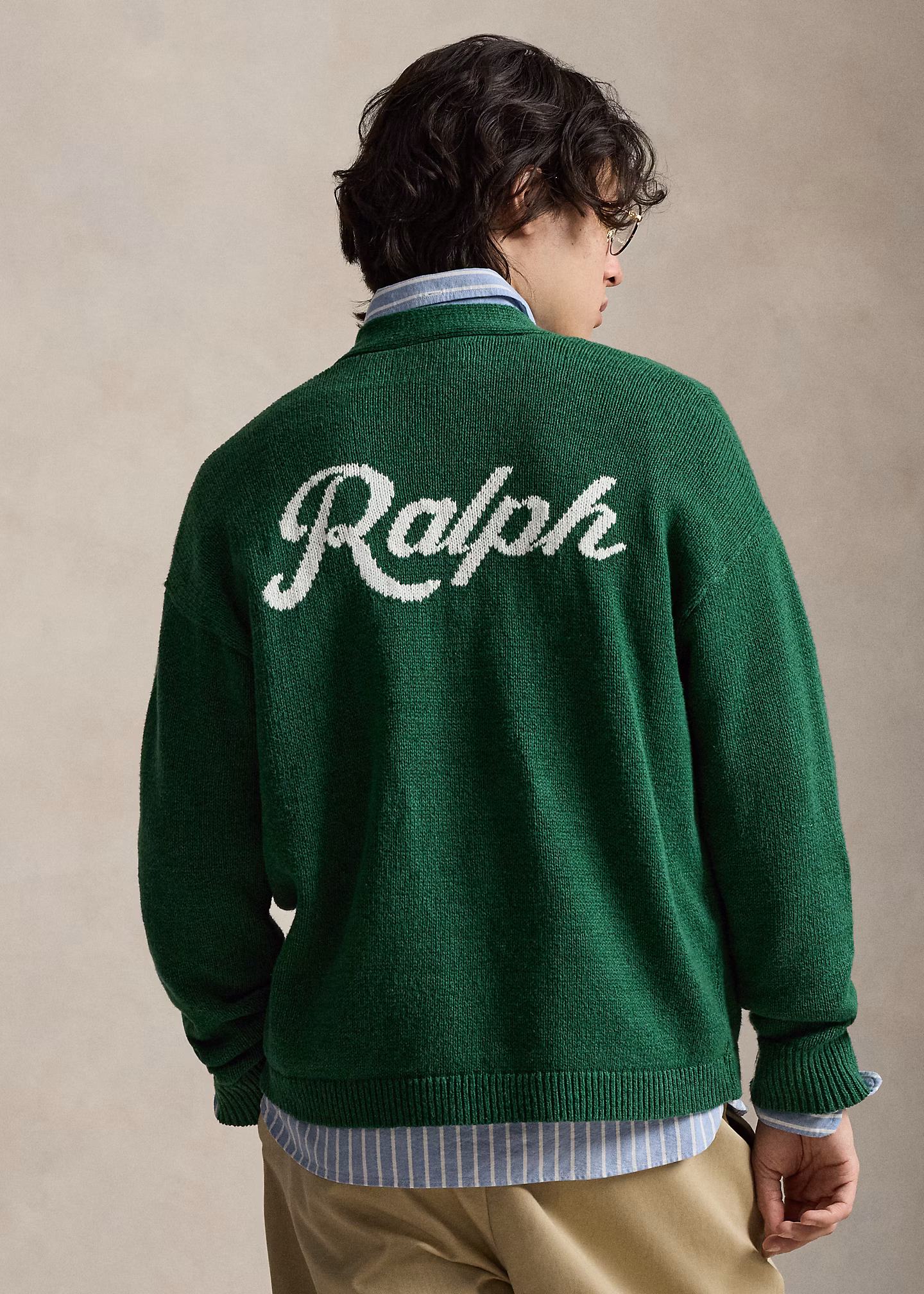 Die Strickjacke Ralph mit Logo - RALPH LAUREN OUTLET