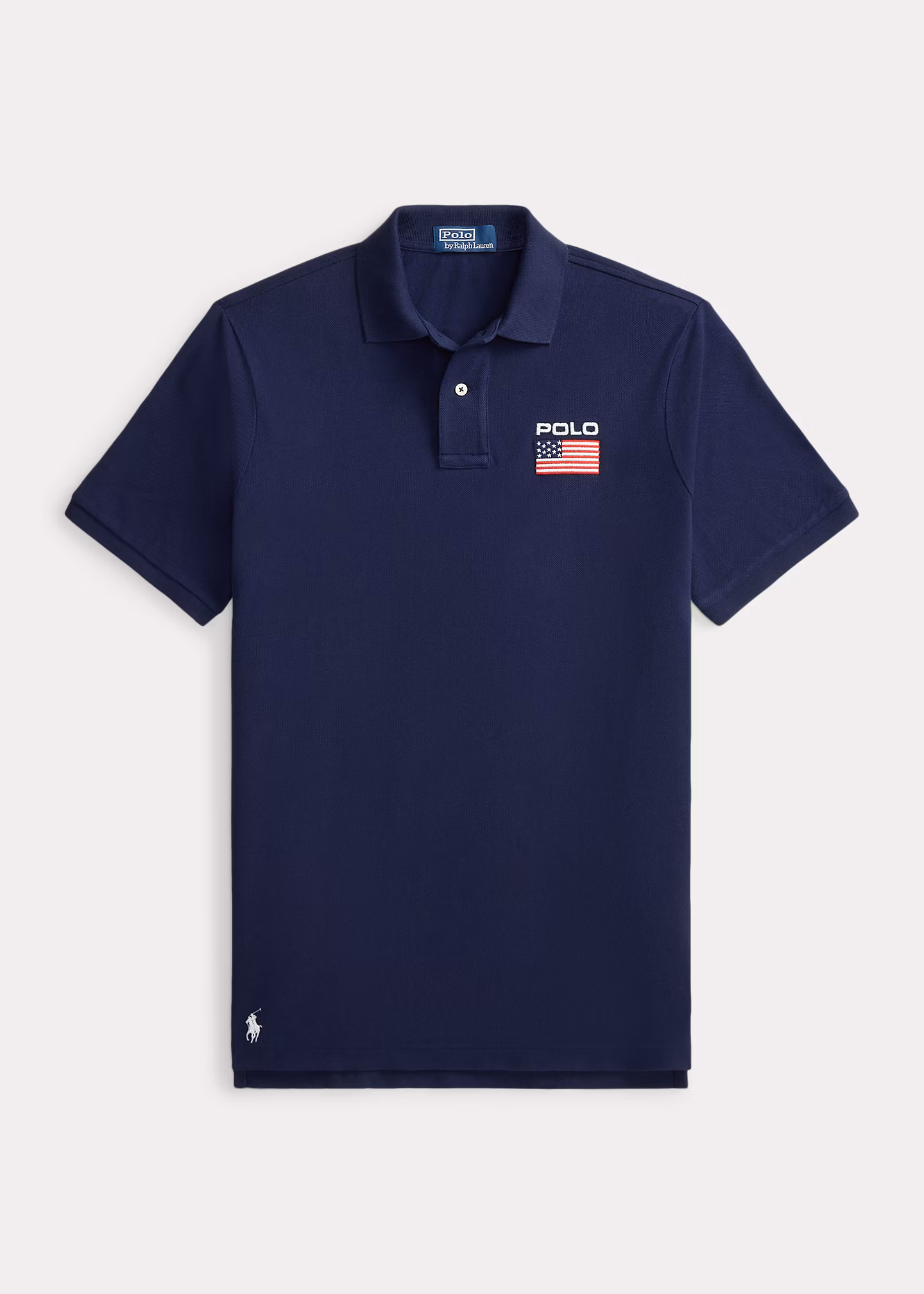 Classic-Fit Mesh-Poloshirt mit Flagge - RALPH LAUREN OUTLET