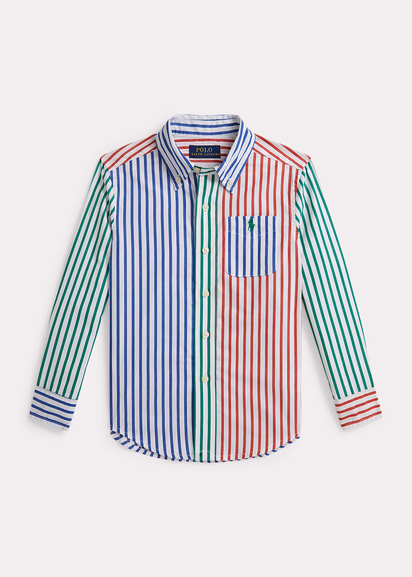 Gestreiftes Freizeithemd aus Popeline - RALPH LAUREN OUTLET