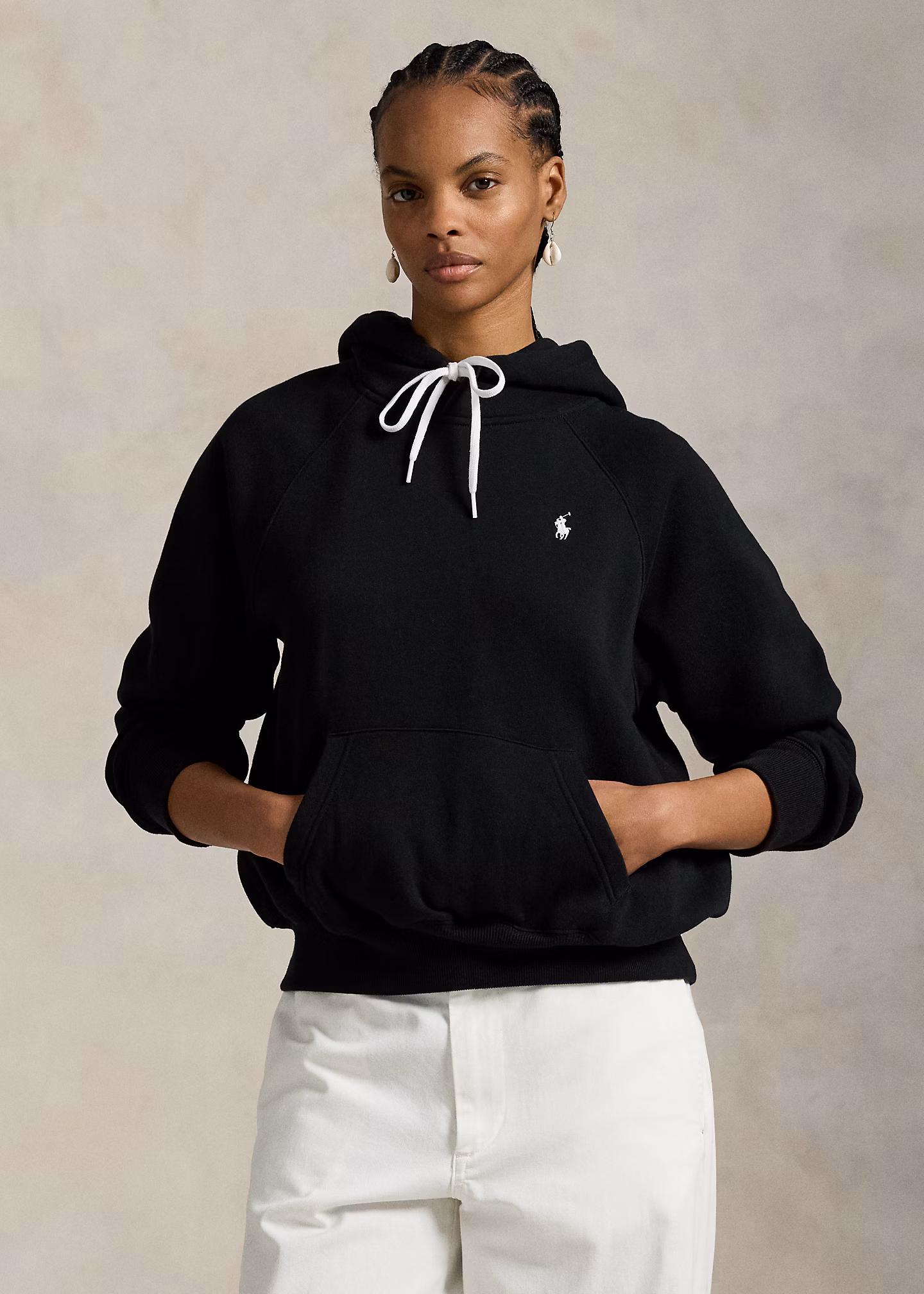 Shrunken-Fit Kapuzenpullover aus Fleece - RALPH LAUREN OUTLET