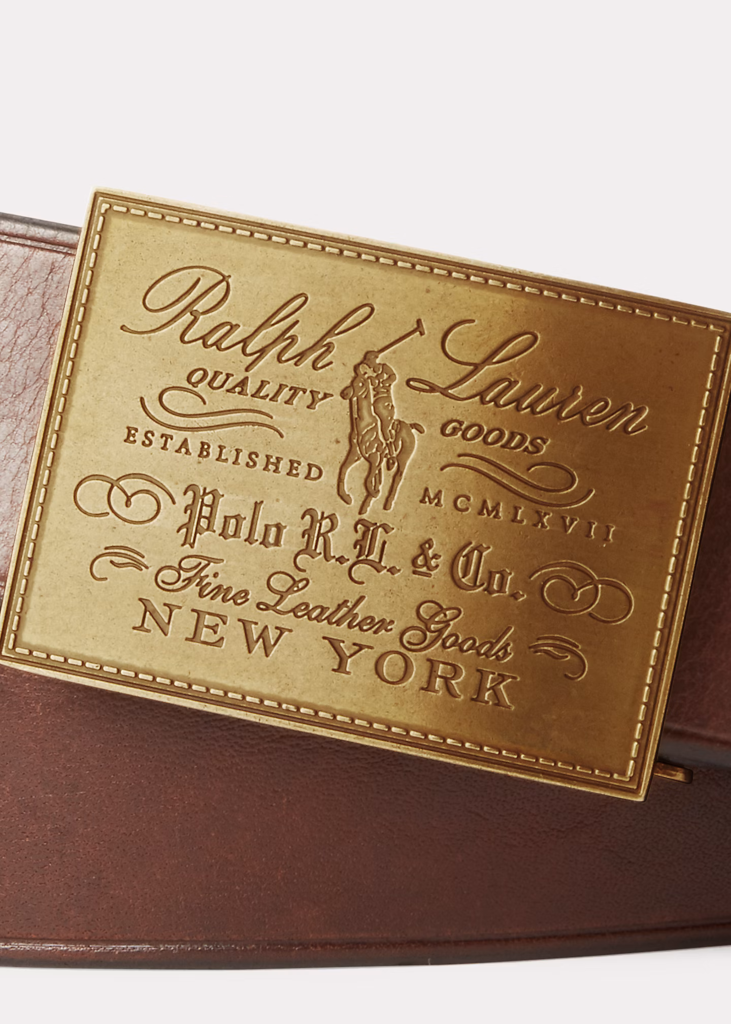 Traditioneller Gürtel mit Schildschnalle - RALPH LAUREN OUTLET