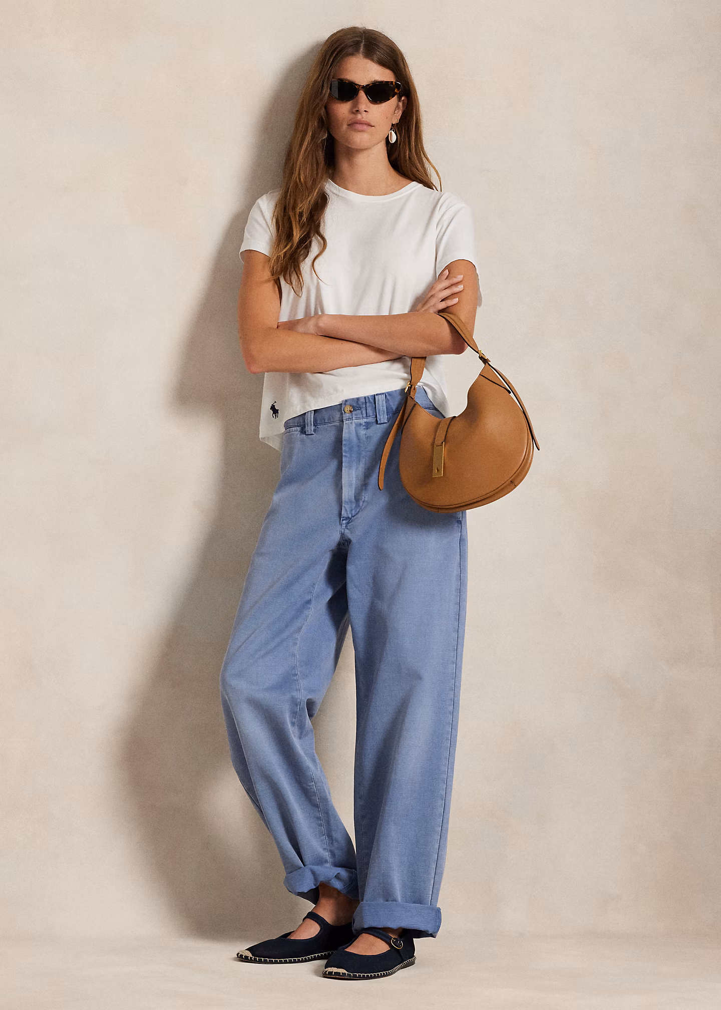 Baumwollchino-Hose mit geradem Bein - RALPH LAUREN OUTLET