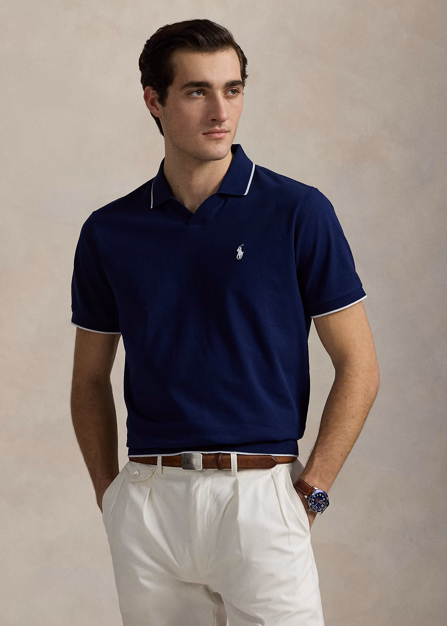 Poloshirt aus Jacquard-Piqué - RALPH LAUREN OUTLET