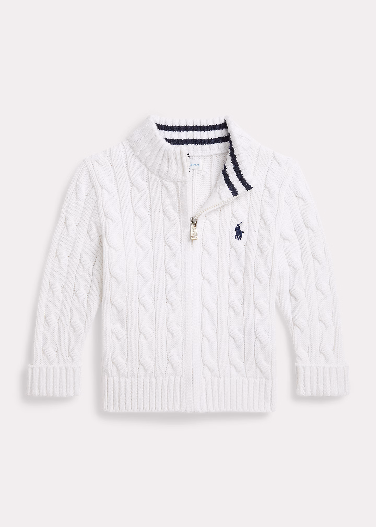 Baumwolljacke mit Zopfmuster - RALPH LAUREN OUTLET