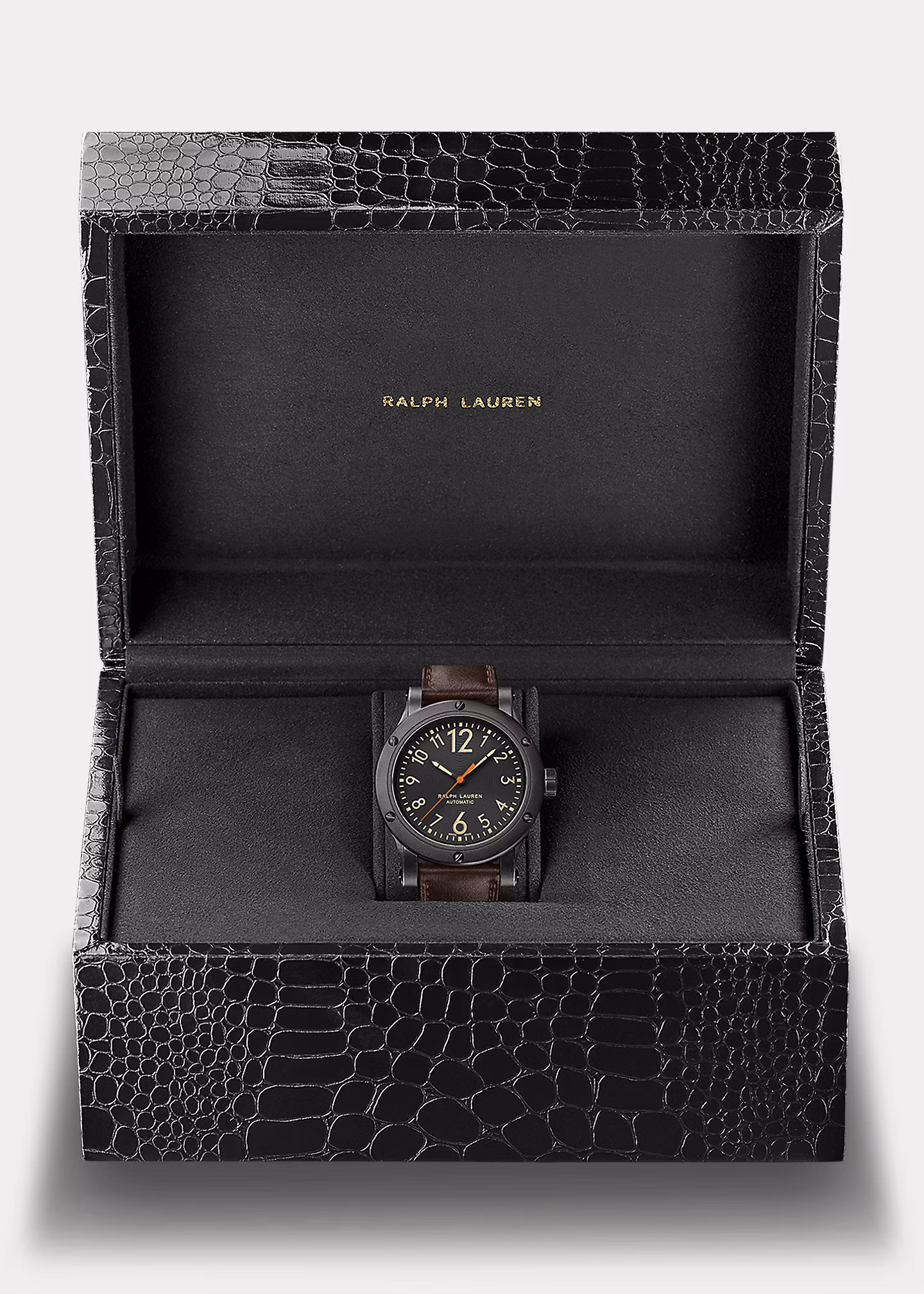 42 MM Uhr aus Stahl in Antik-Optik - RALPH LAUREN OUTLET