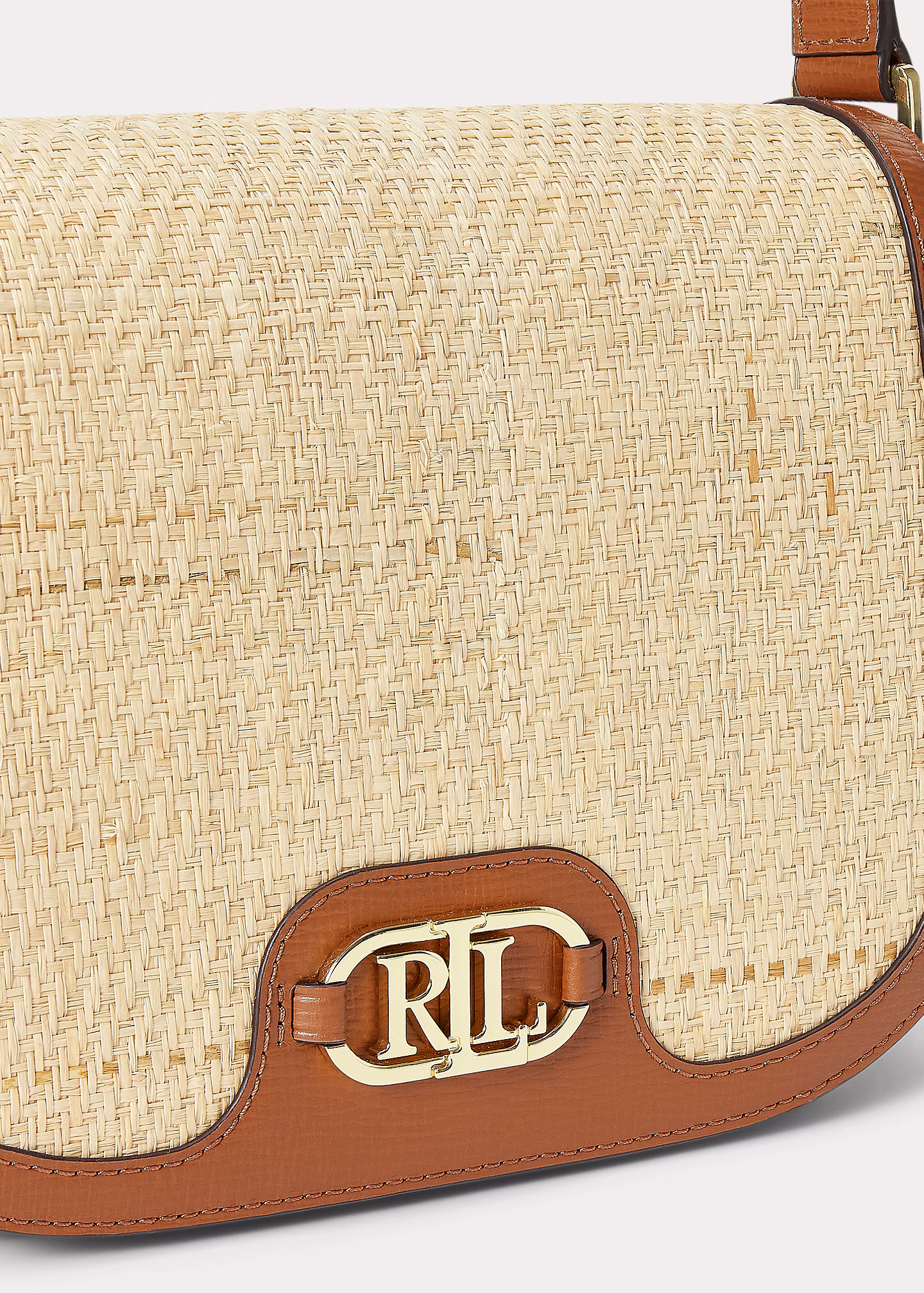 Umhängetasche Rylan aus Bast und Leder - RALPH LAUREN OUTLET