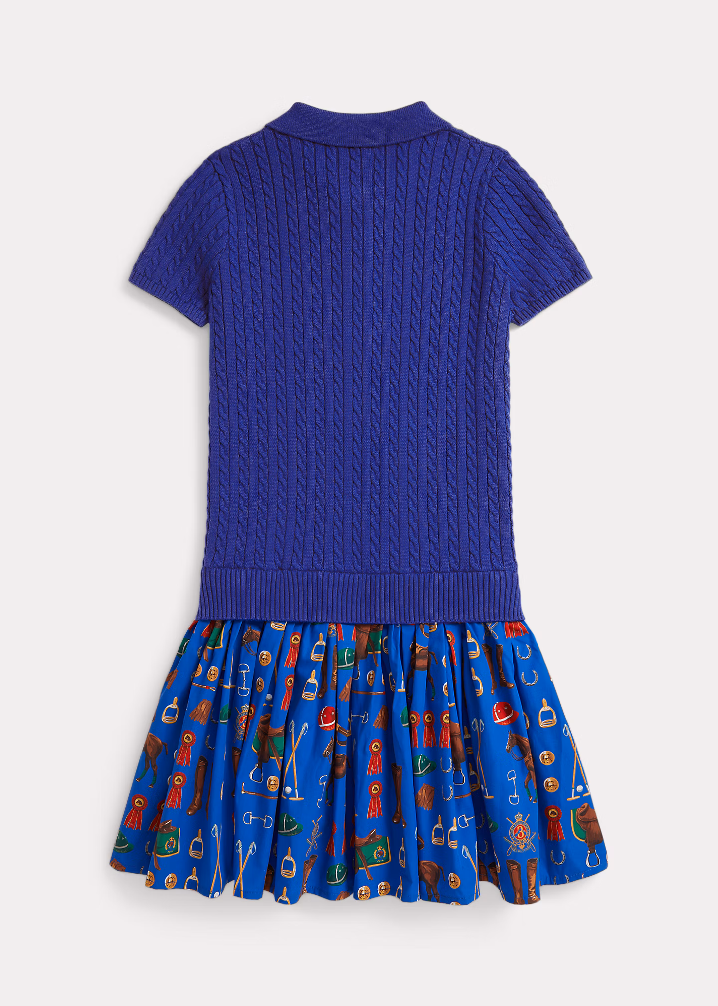 Mini-Zopfmusterkleid mit Reitermotiv - RALPH LAUREN OUTLET