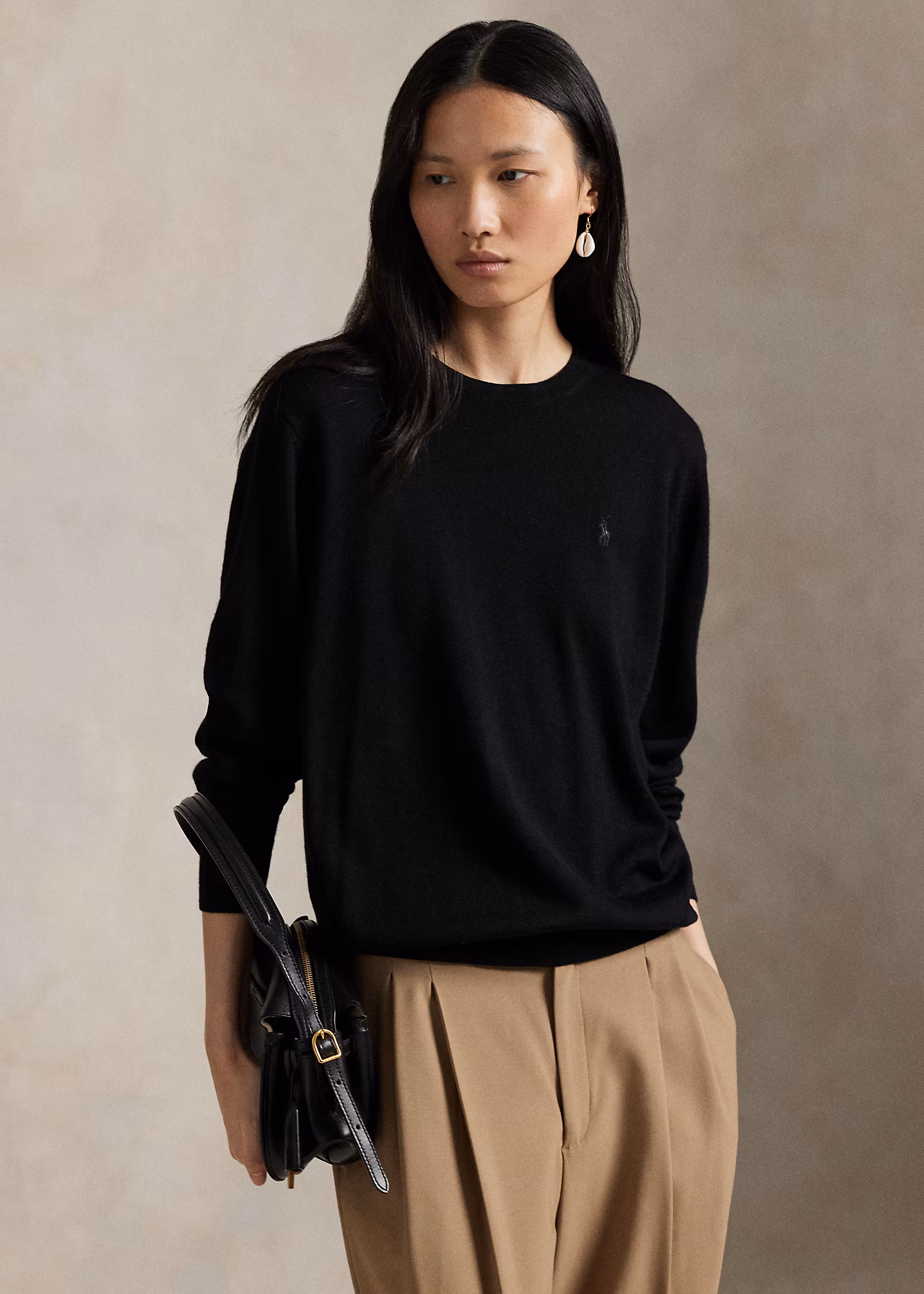 Wollpullover mit Rundhalsausschnitt - RALPH LAUREN OUTLET