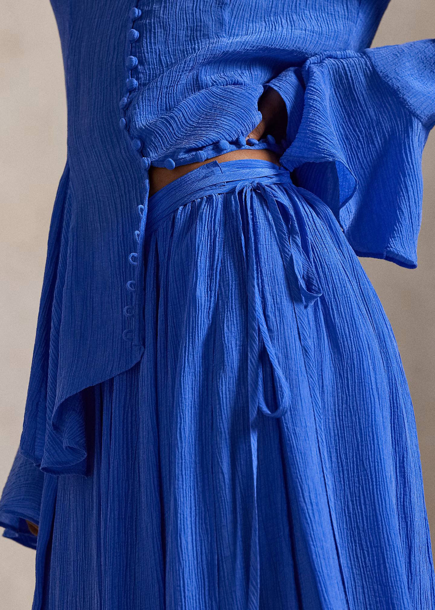 A-Linien-Wickelrock in Knitteroptik - RALPH LAUREN OUTLET