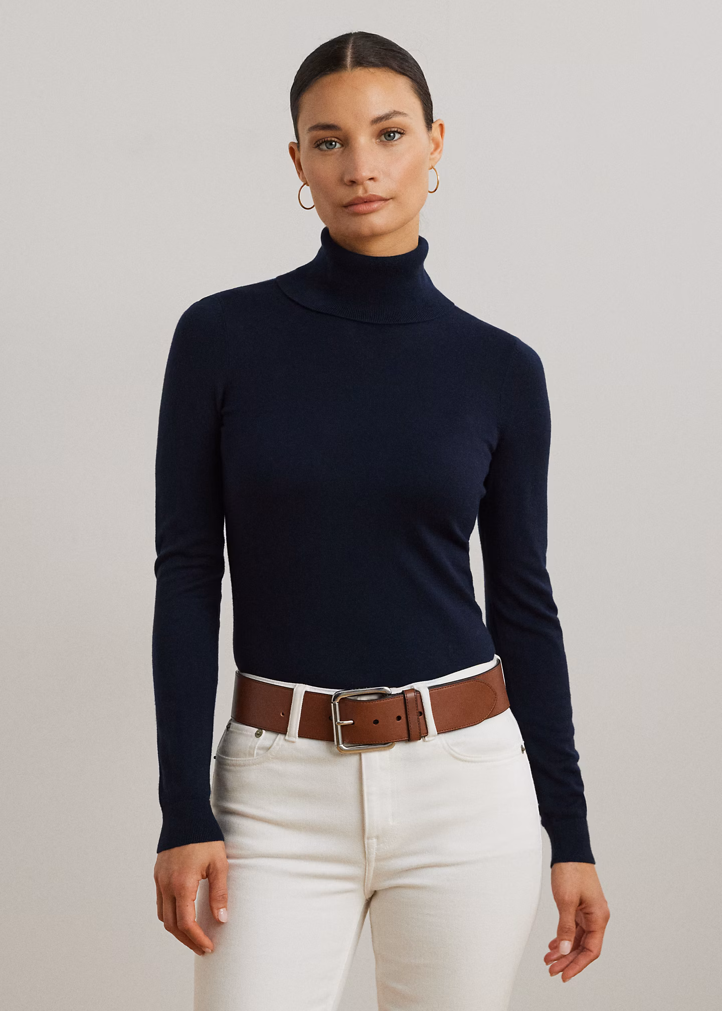 Rollkragenpullover aus Seidenmischung - RALPH LAUREN OUTLET