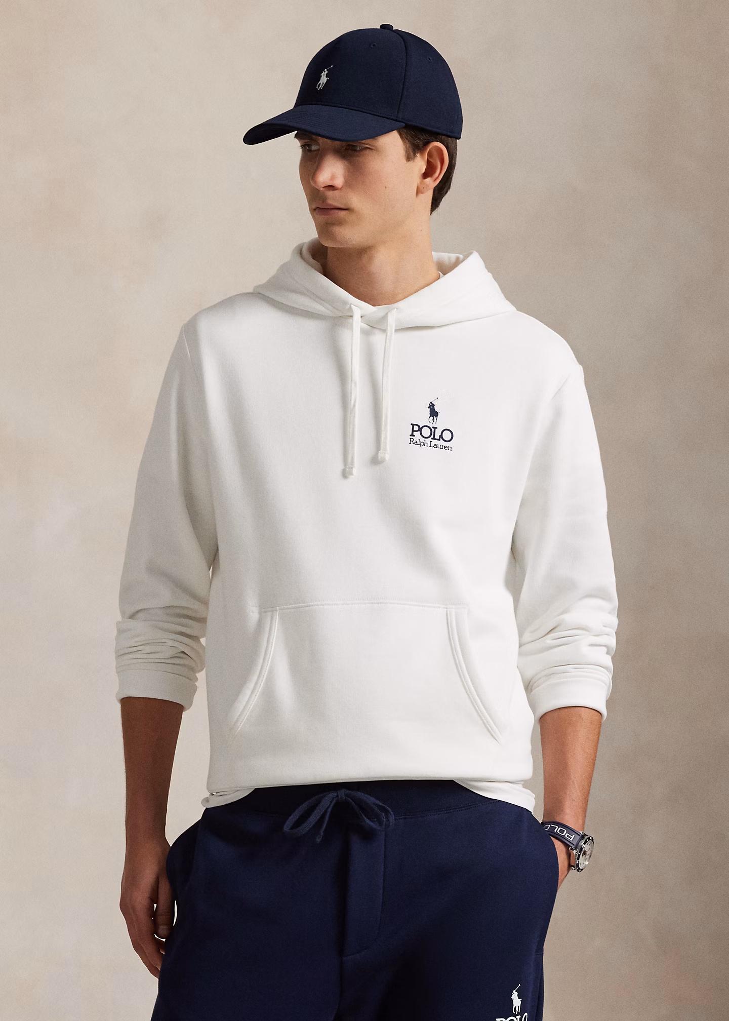 Fleece-Kapuzenpullover mit Logo - RALPH LAUREN OUTLET