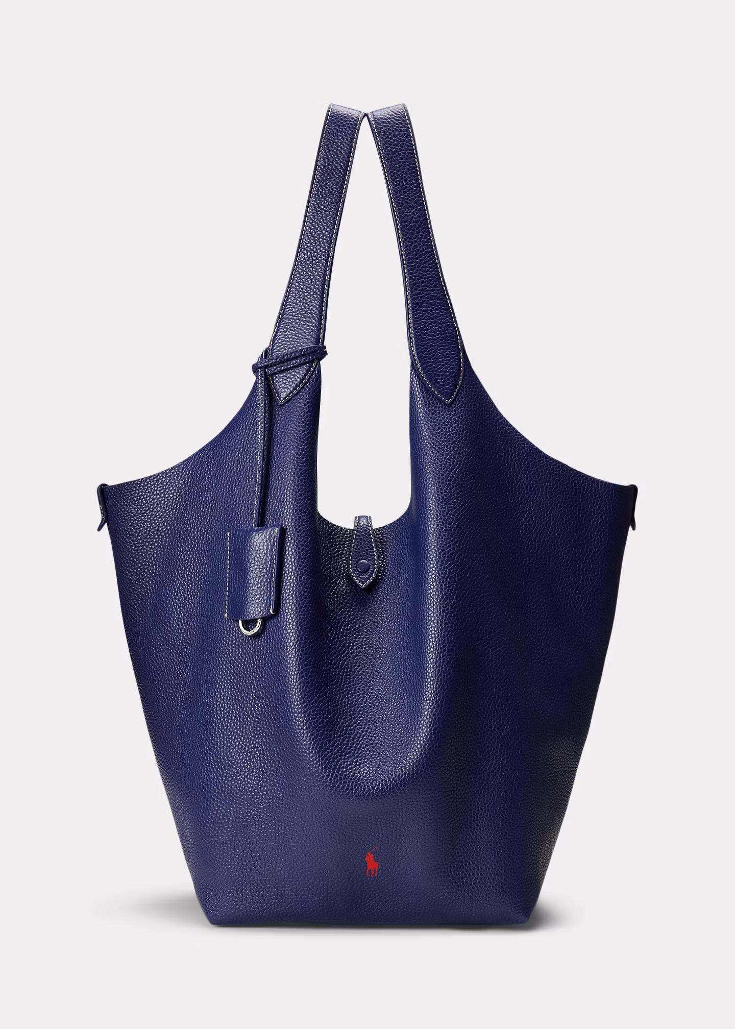 Große Tragetasche Polo Play aus Leder - RALPH LAUREN OUTLET